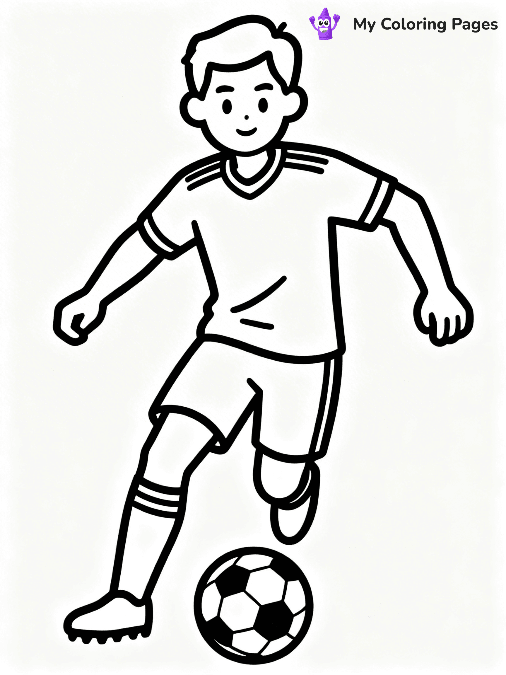 Soccer Player Coloring Pages - 96