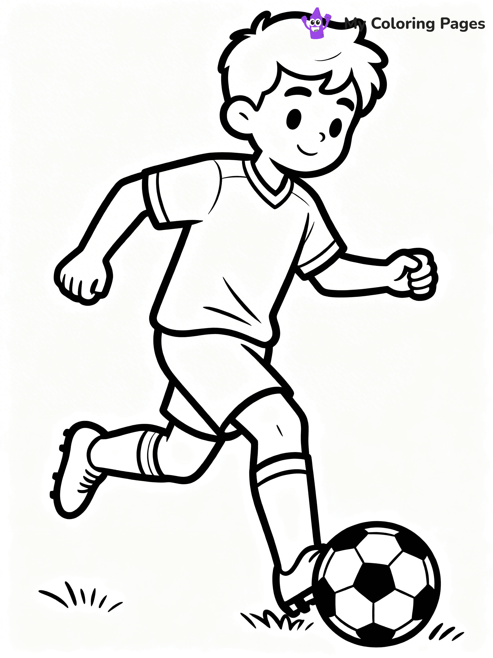 Soccer Player Coloring Pages - 95