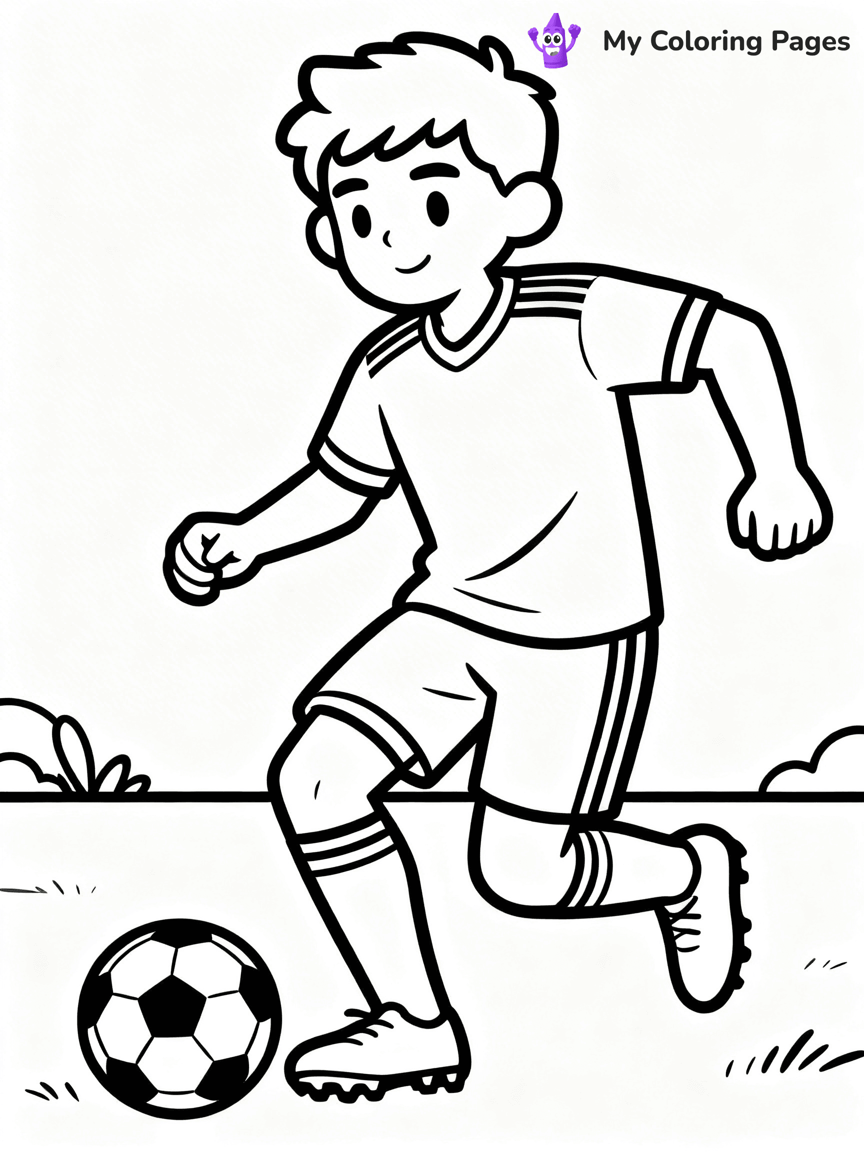 Soccer Player Coloring Pages - 92