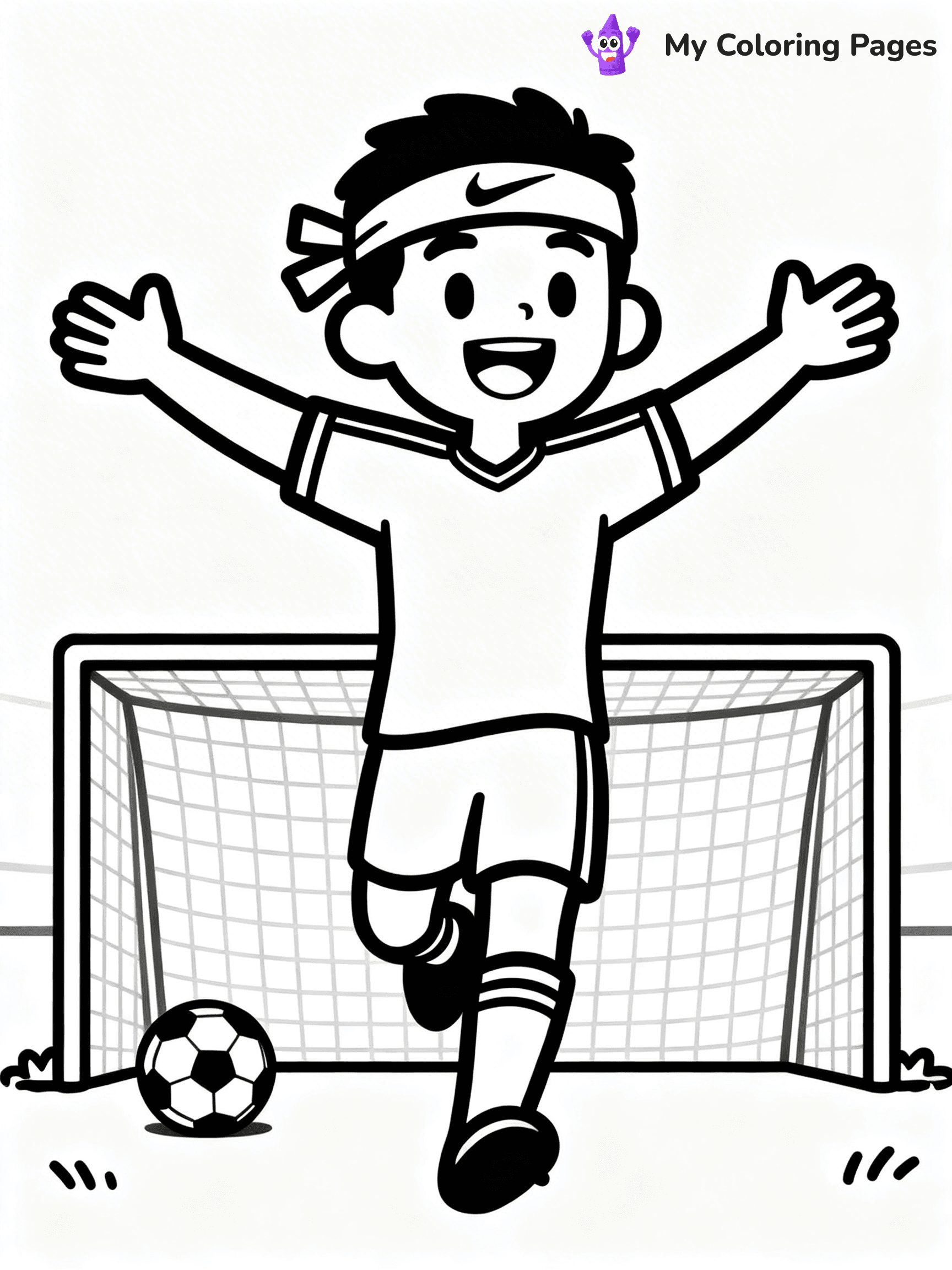 Soccer Player Coloring Pages - 86