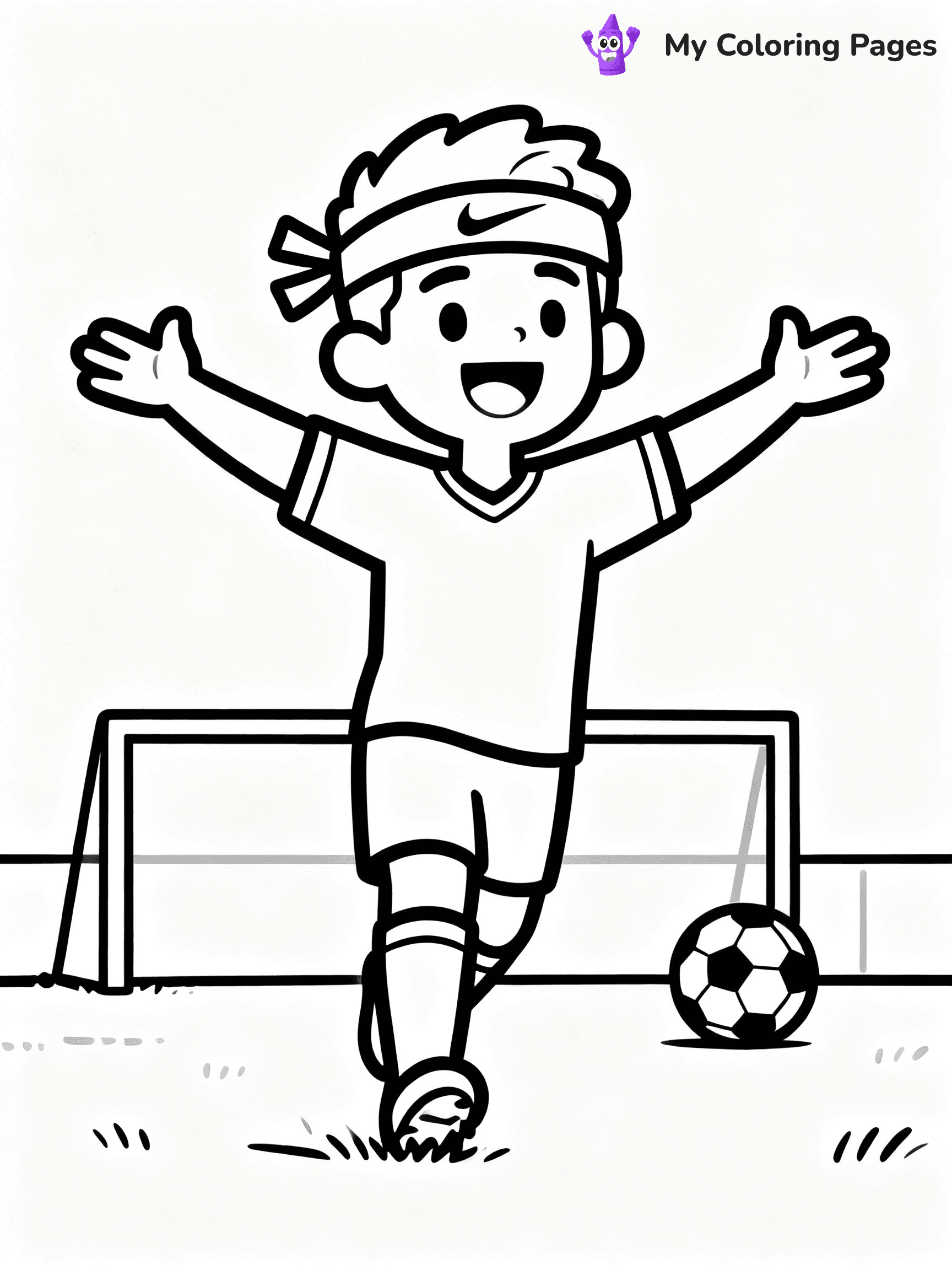 Soccer Player Coloring Pages - 85