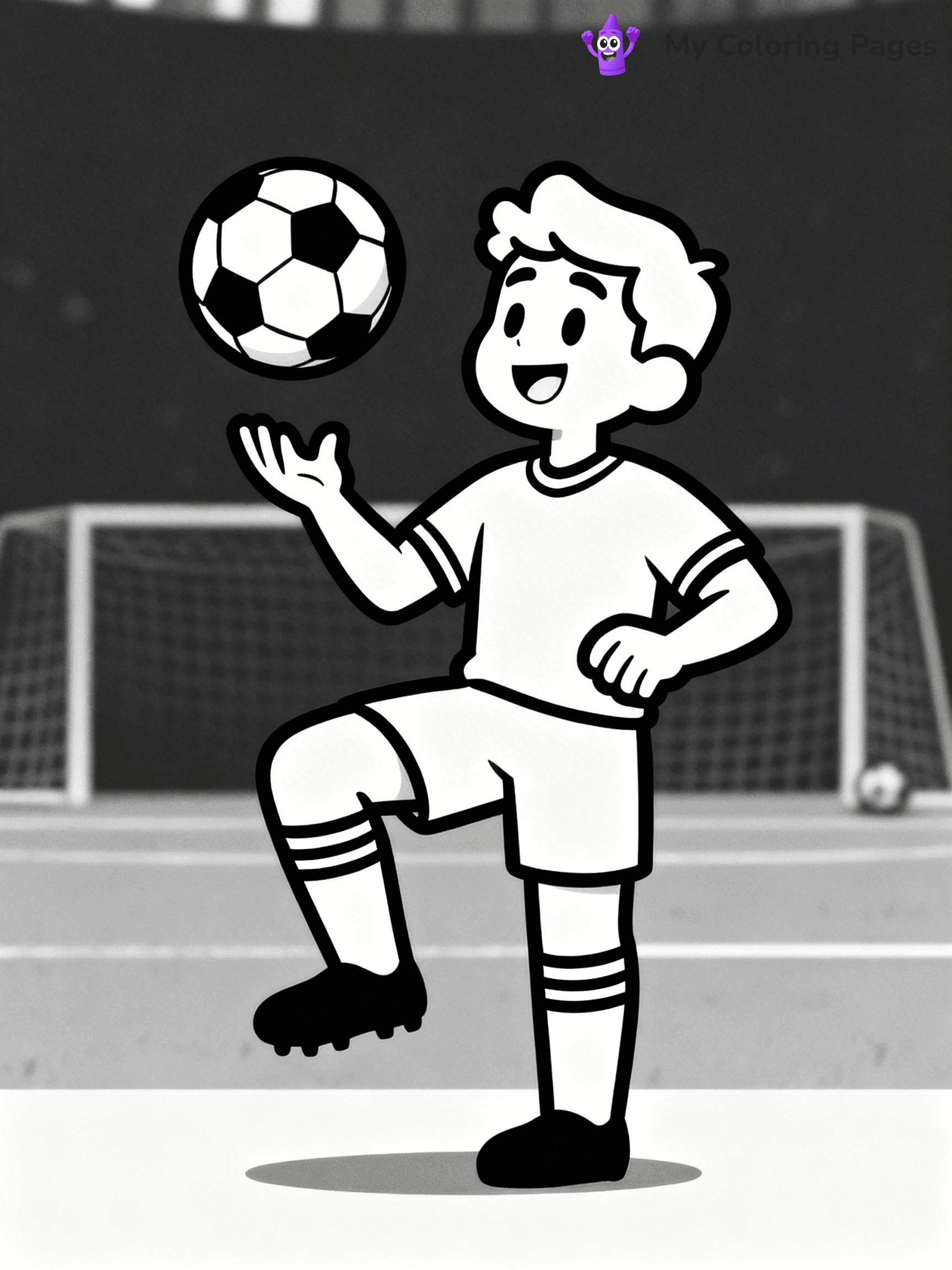 Soccer Player Coloring Pages - 74