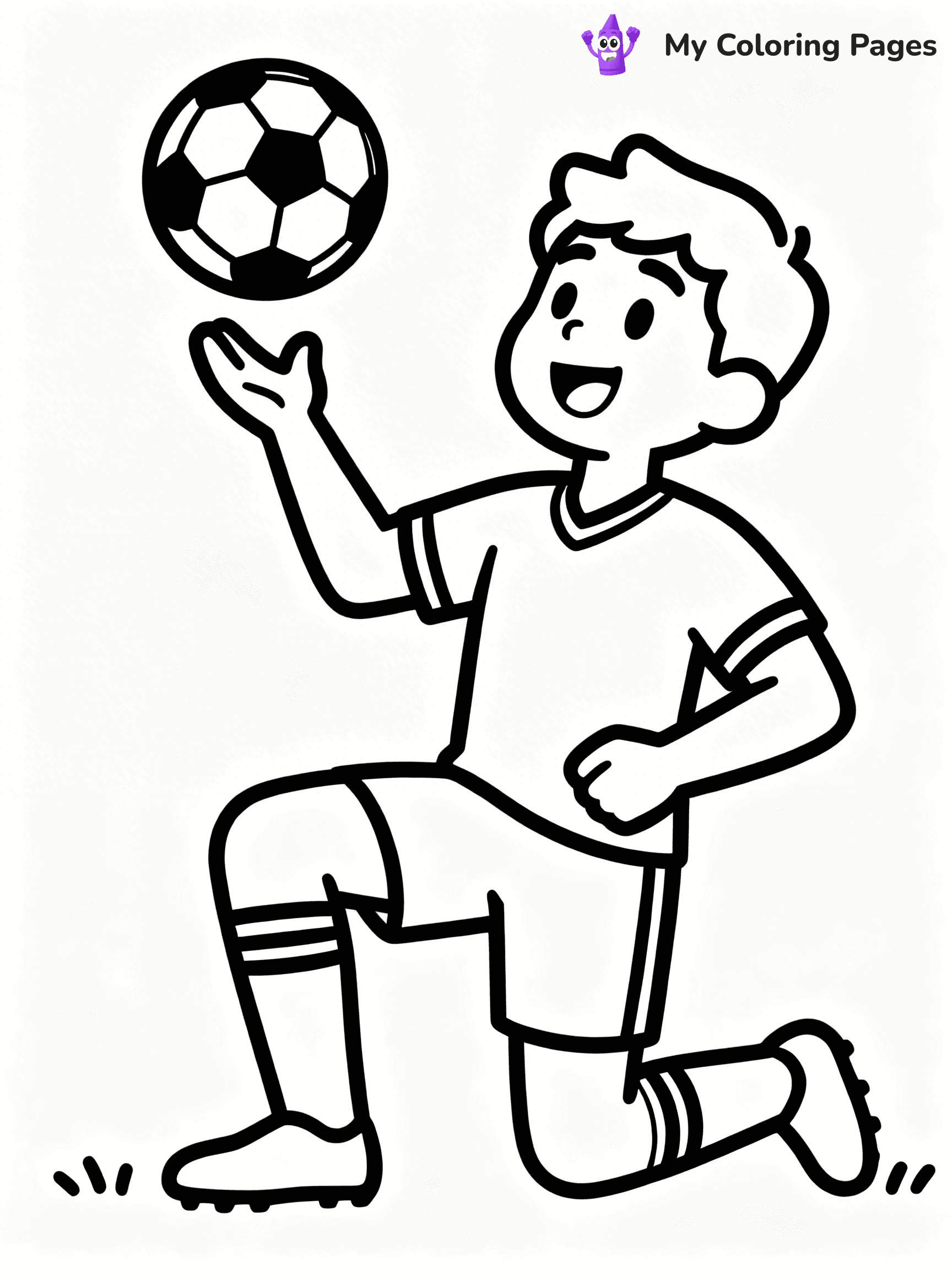 Soccer Player Coloring Pages - 72