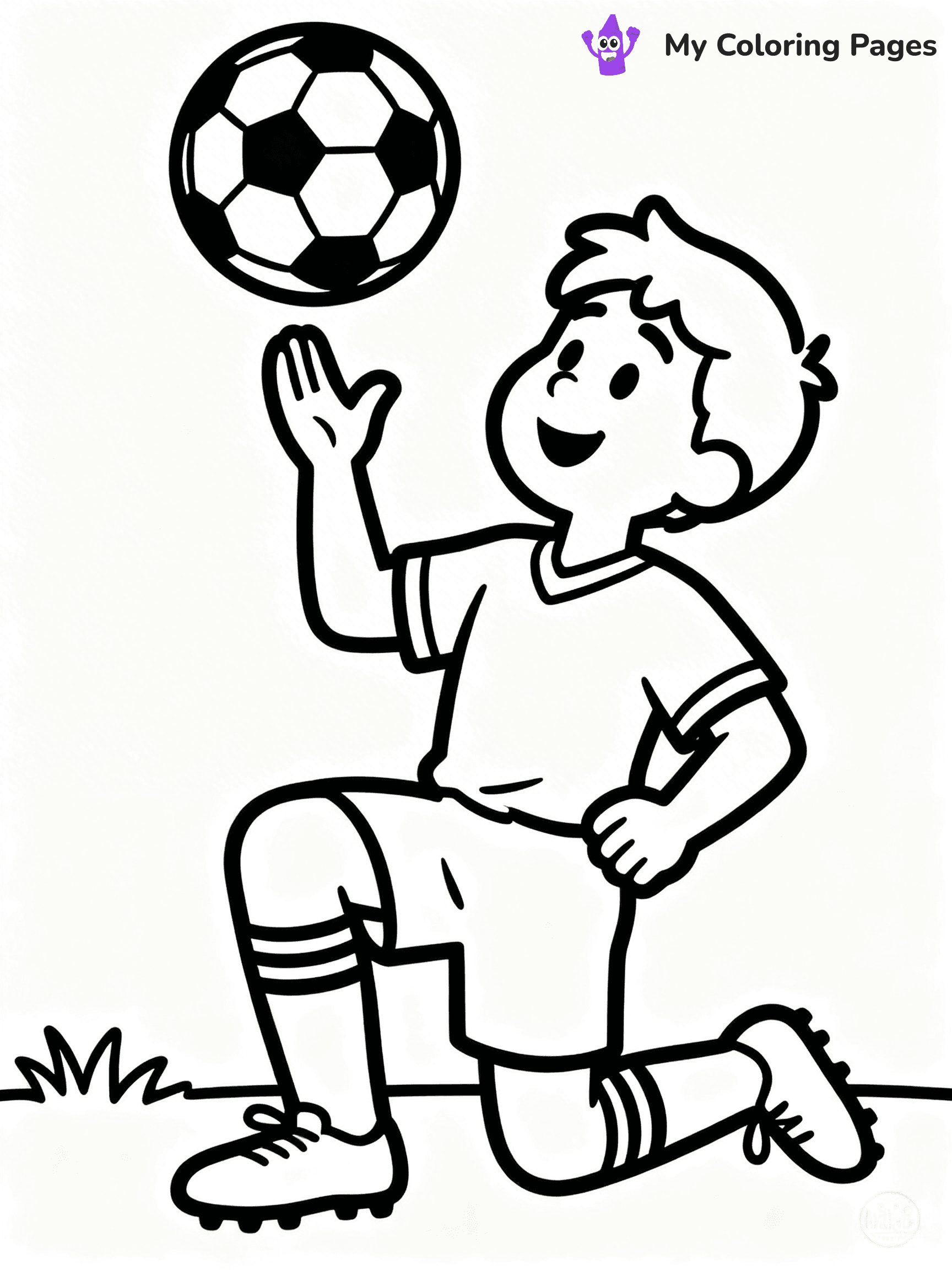 Soccer Player Coloring Pages - 71