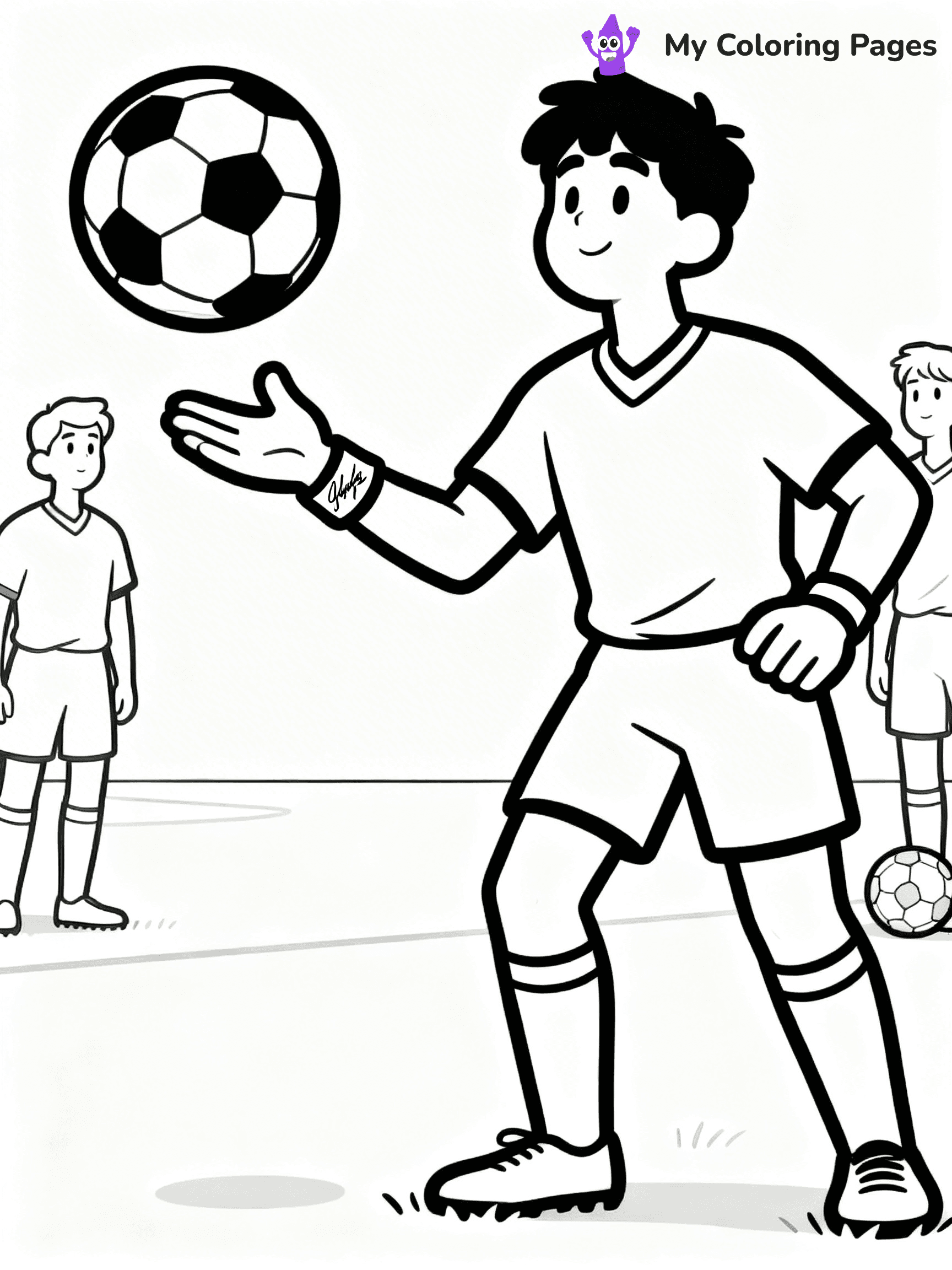 Soccer Player Coloring Pages - 60