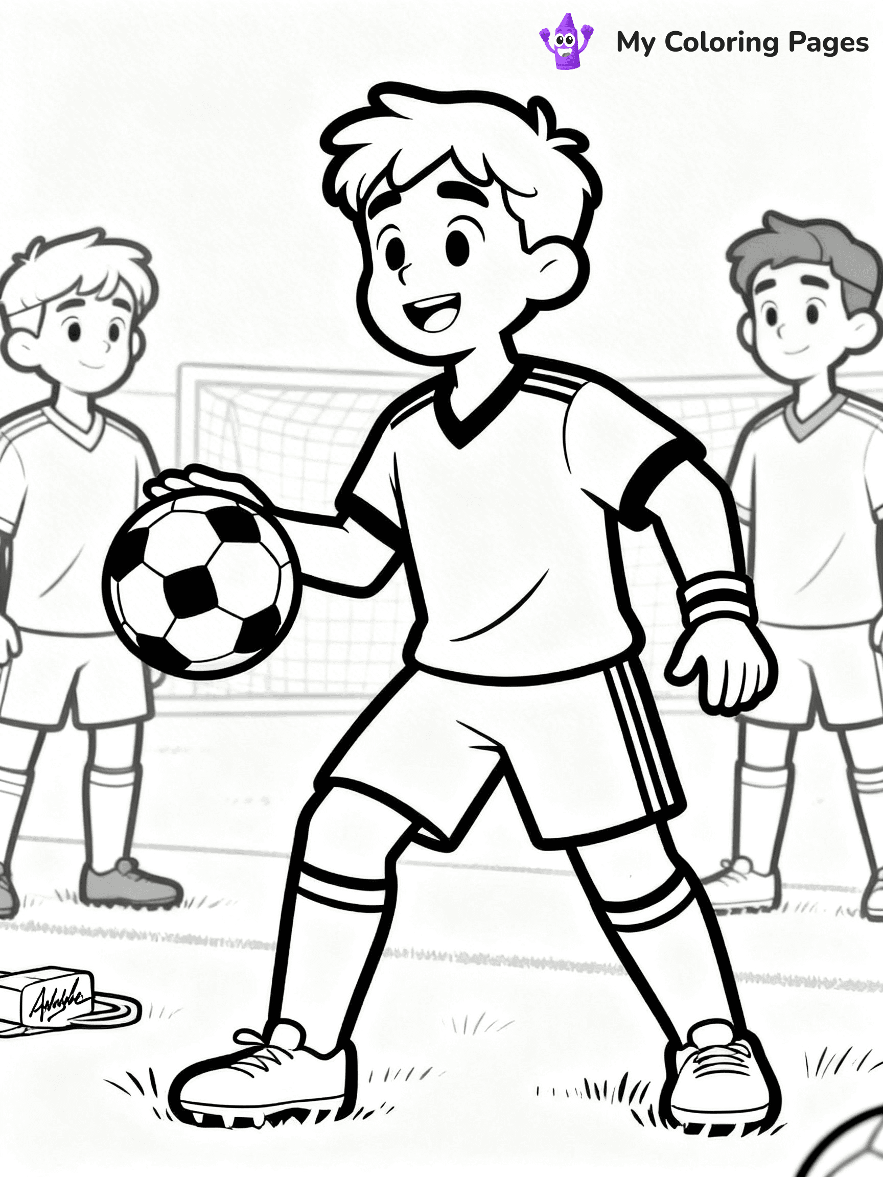 Soccer Player Coloring Pages - 58