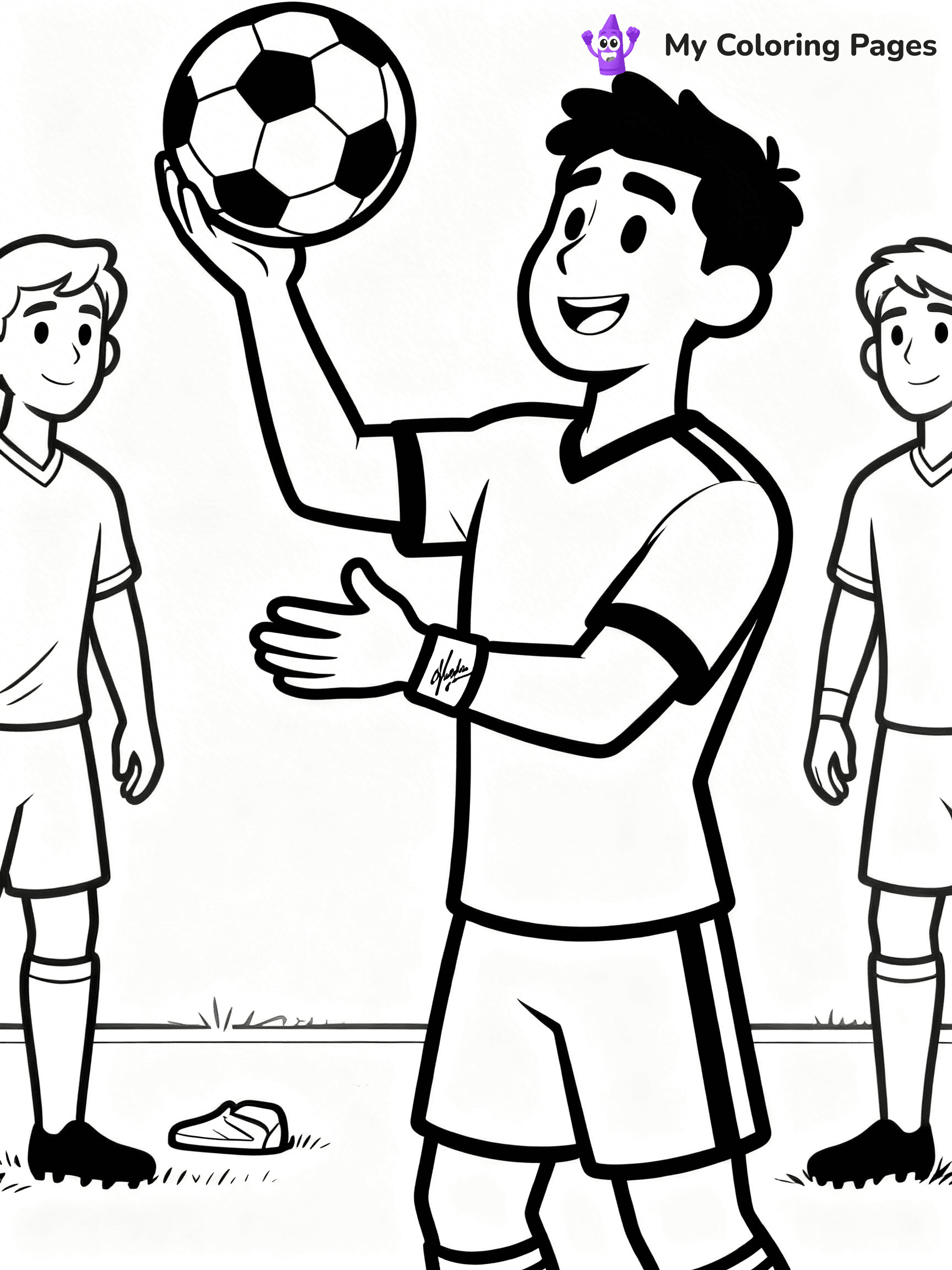 Soccer Player Coloring Pages - 55