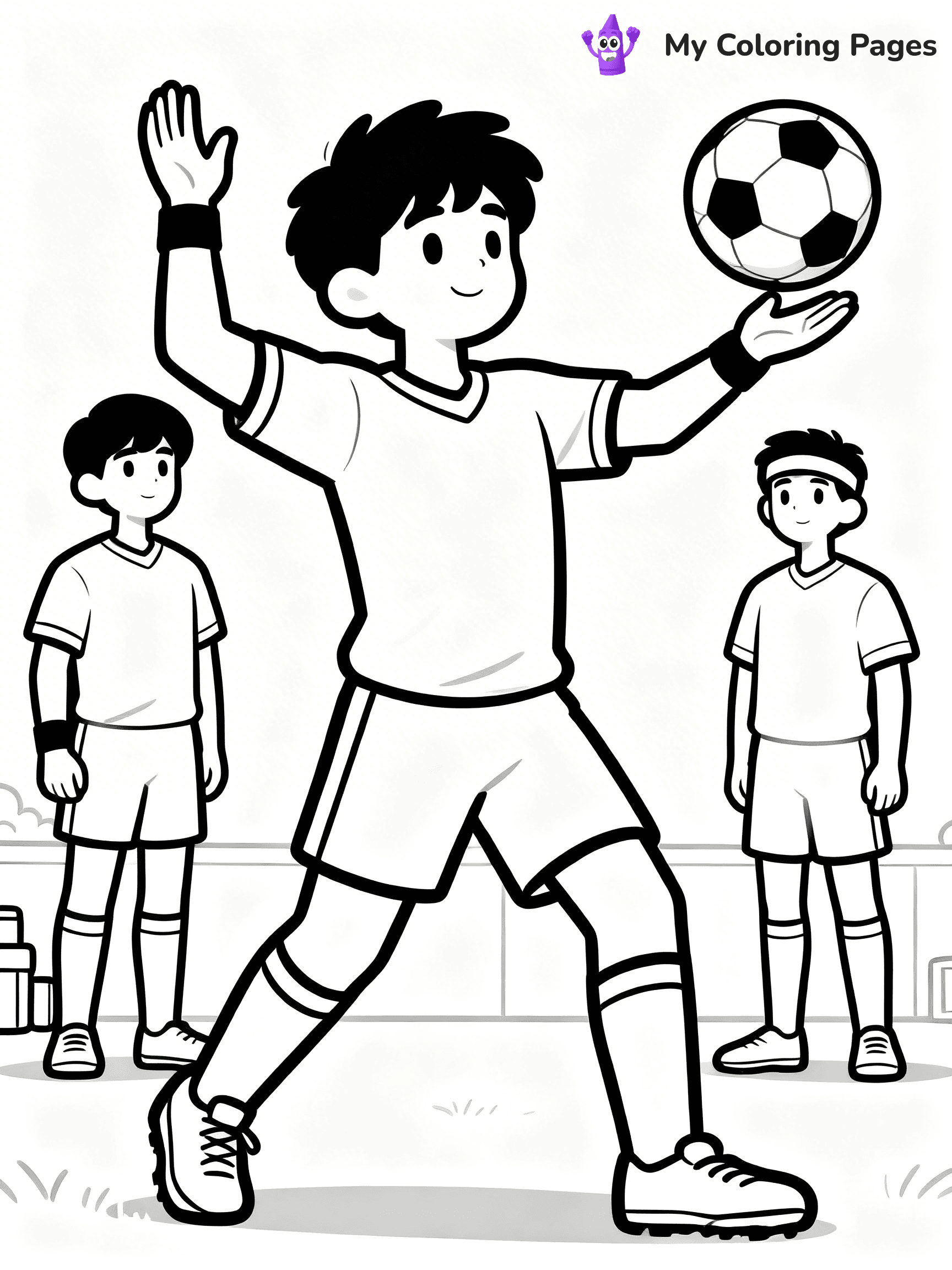 Soccer Player Coloring Pages - 51