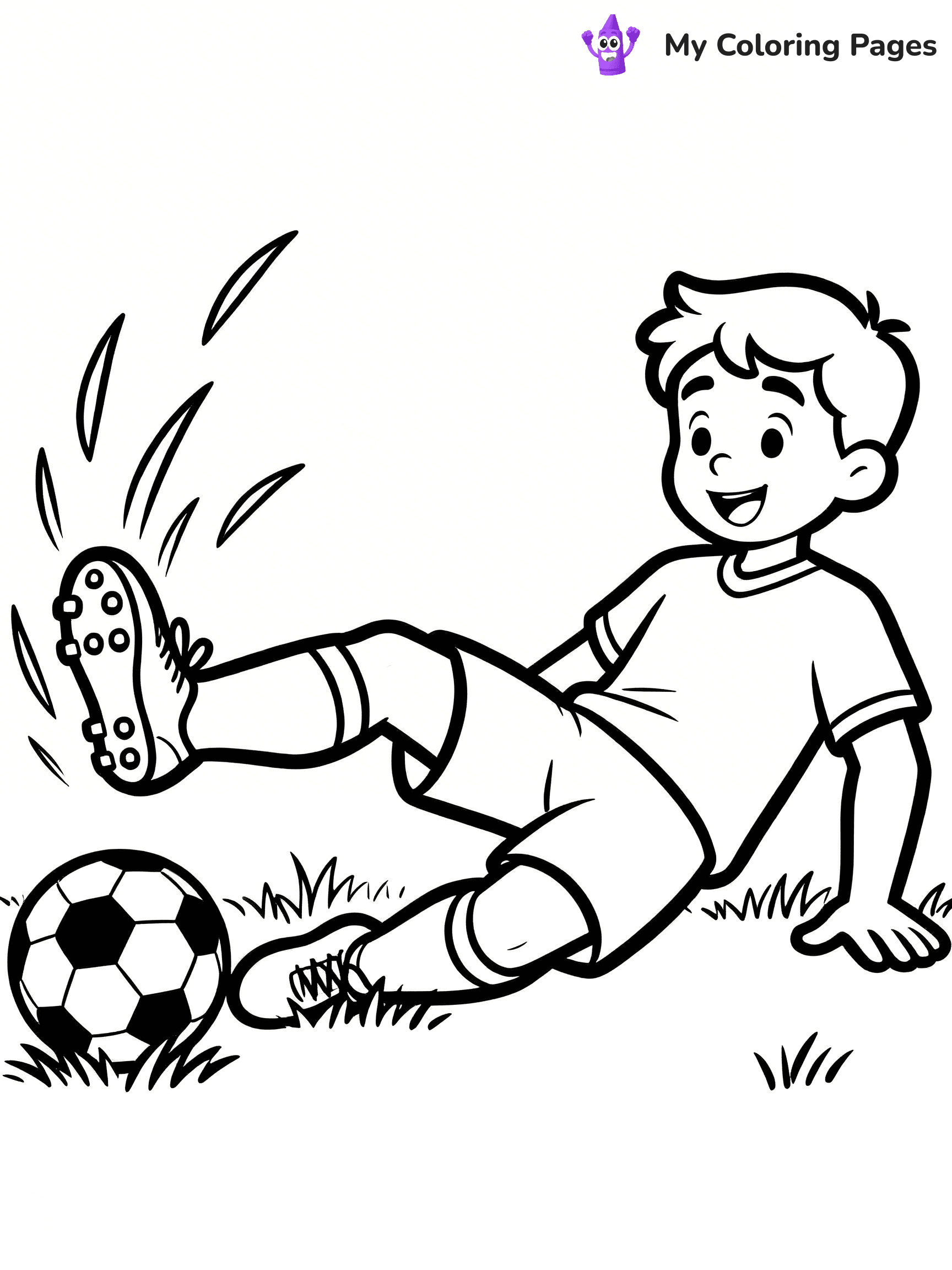 Soccer Player Coloring Pages - 47
