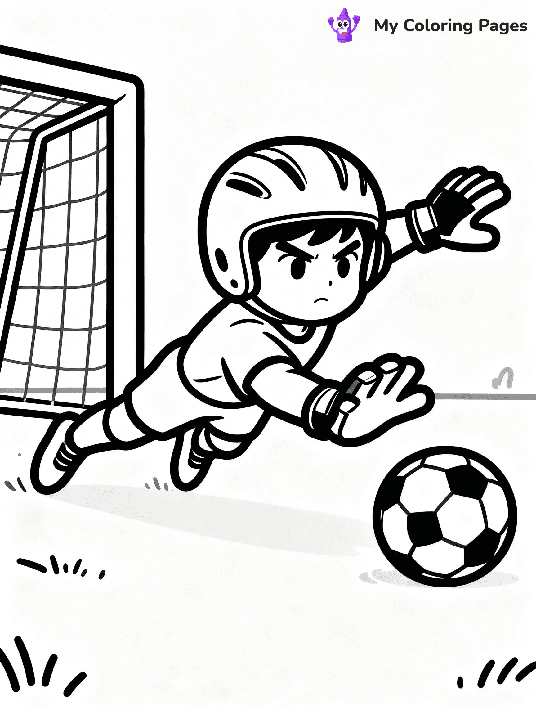 Soccer Player Coloring Pages - 46