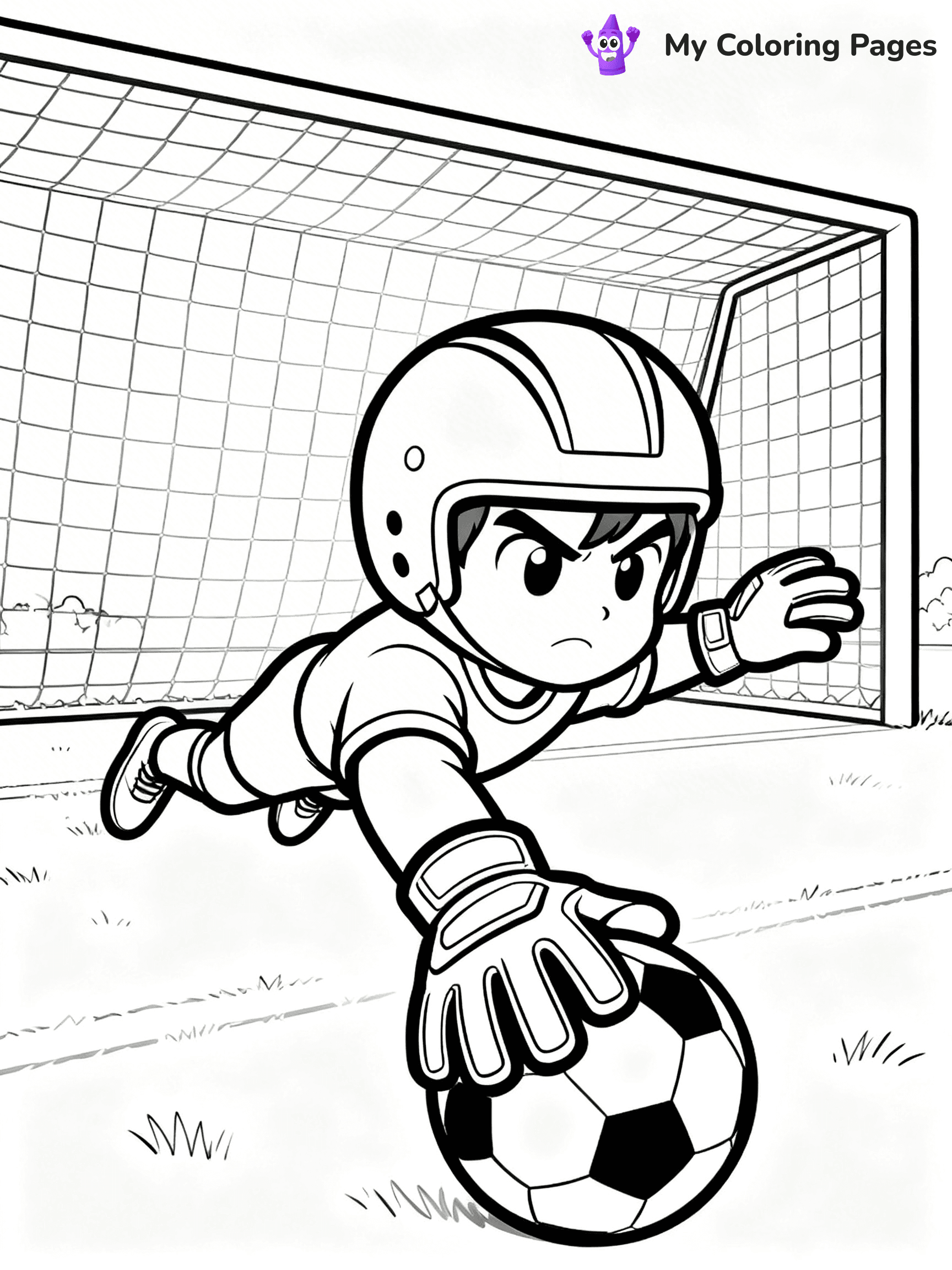 Soccer Player Coloring Pages - 45