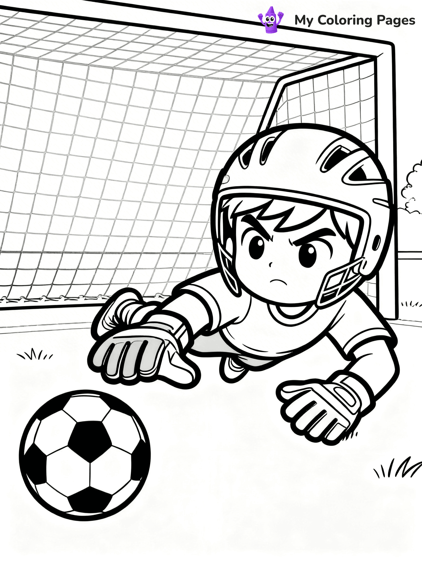 Soccer Player Coloring Pages - 44