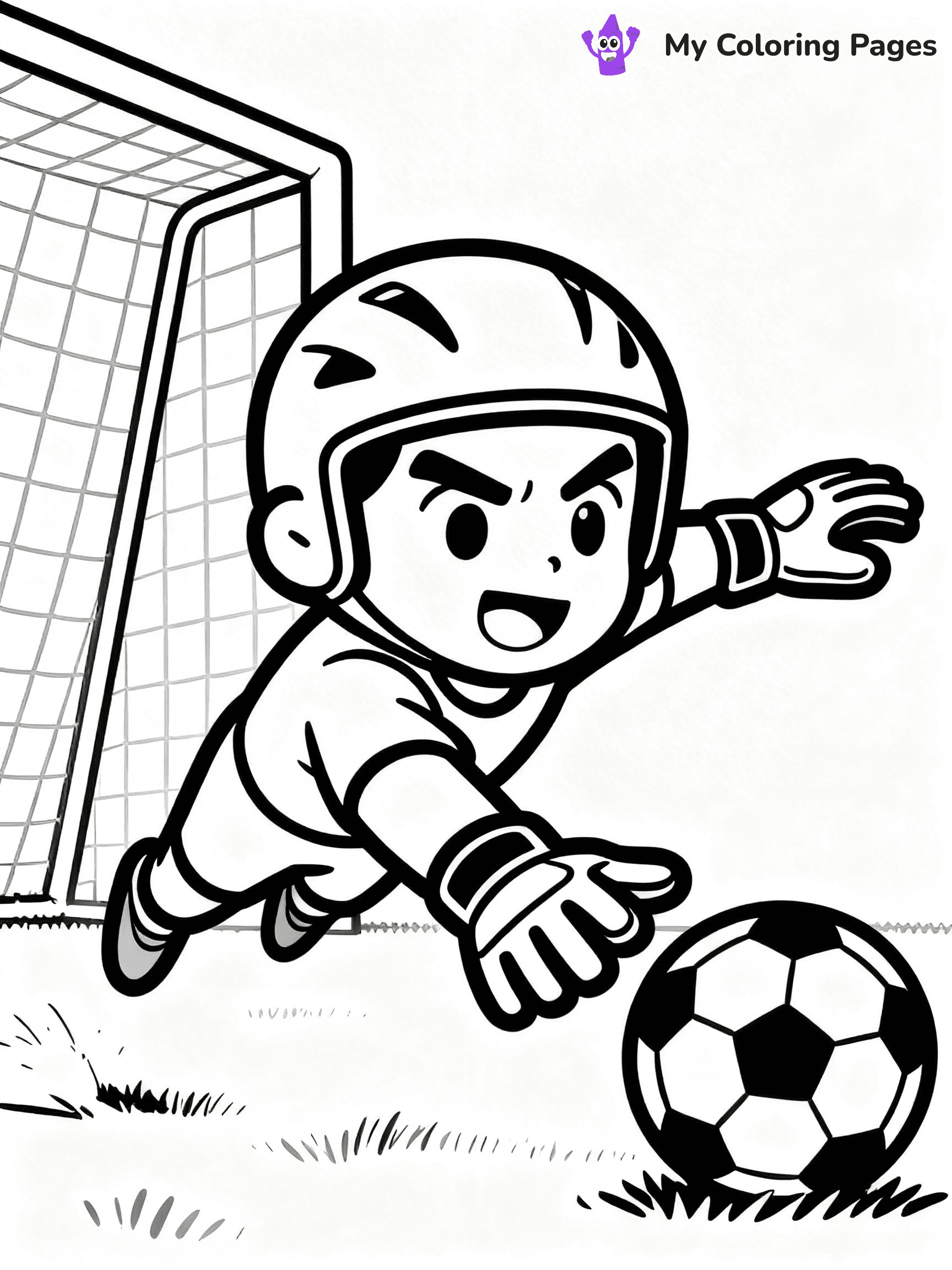 Soccer Player Coloring Pages - 43