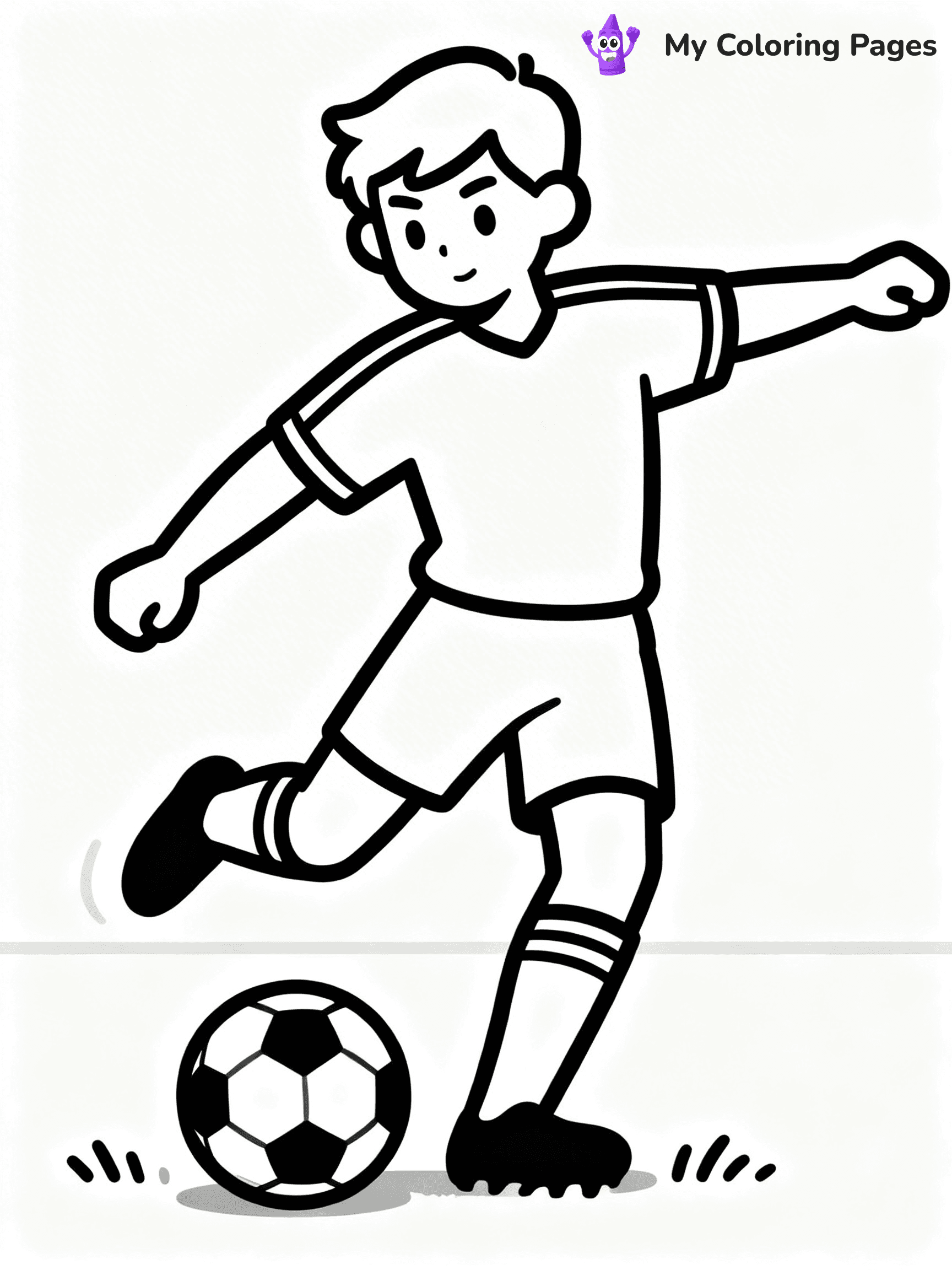 Soccer Player Coloring Pages - 35