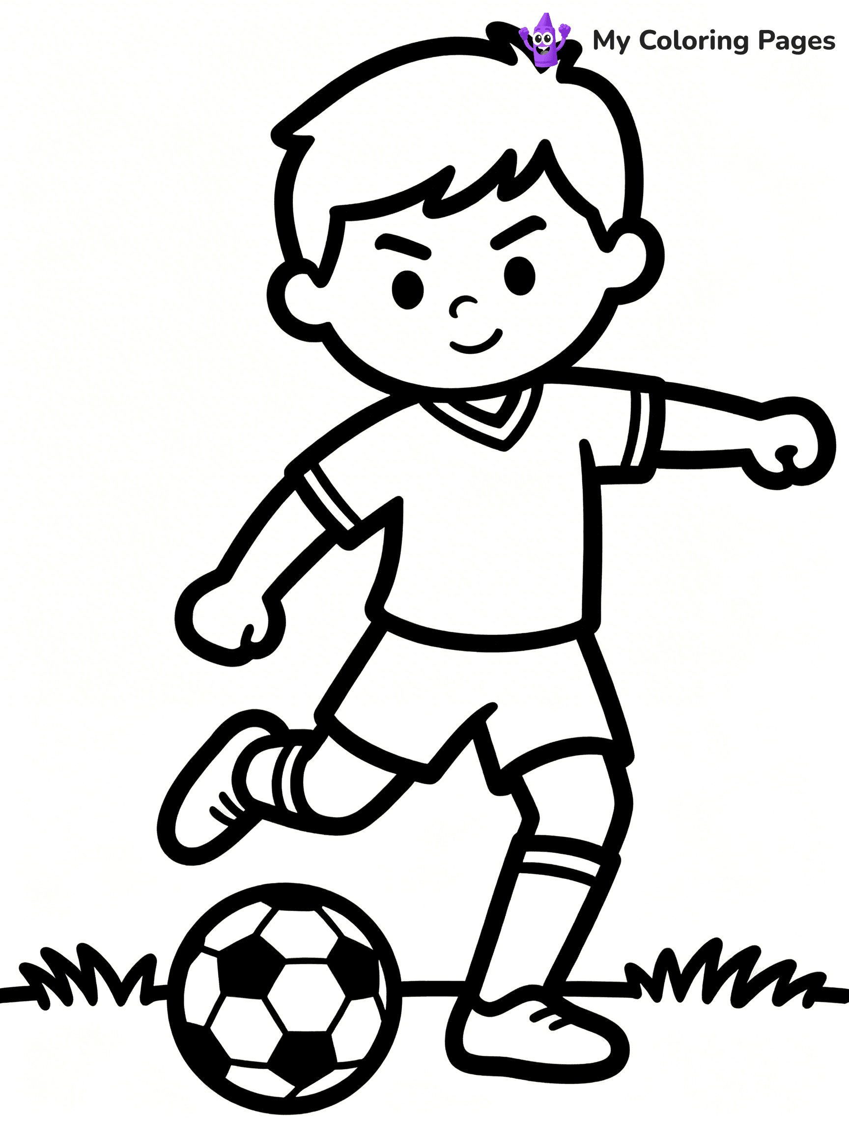 Soccer Player Coloring Pages - 34