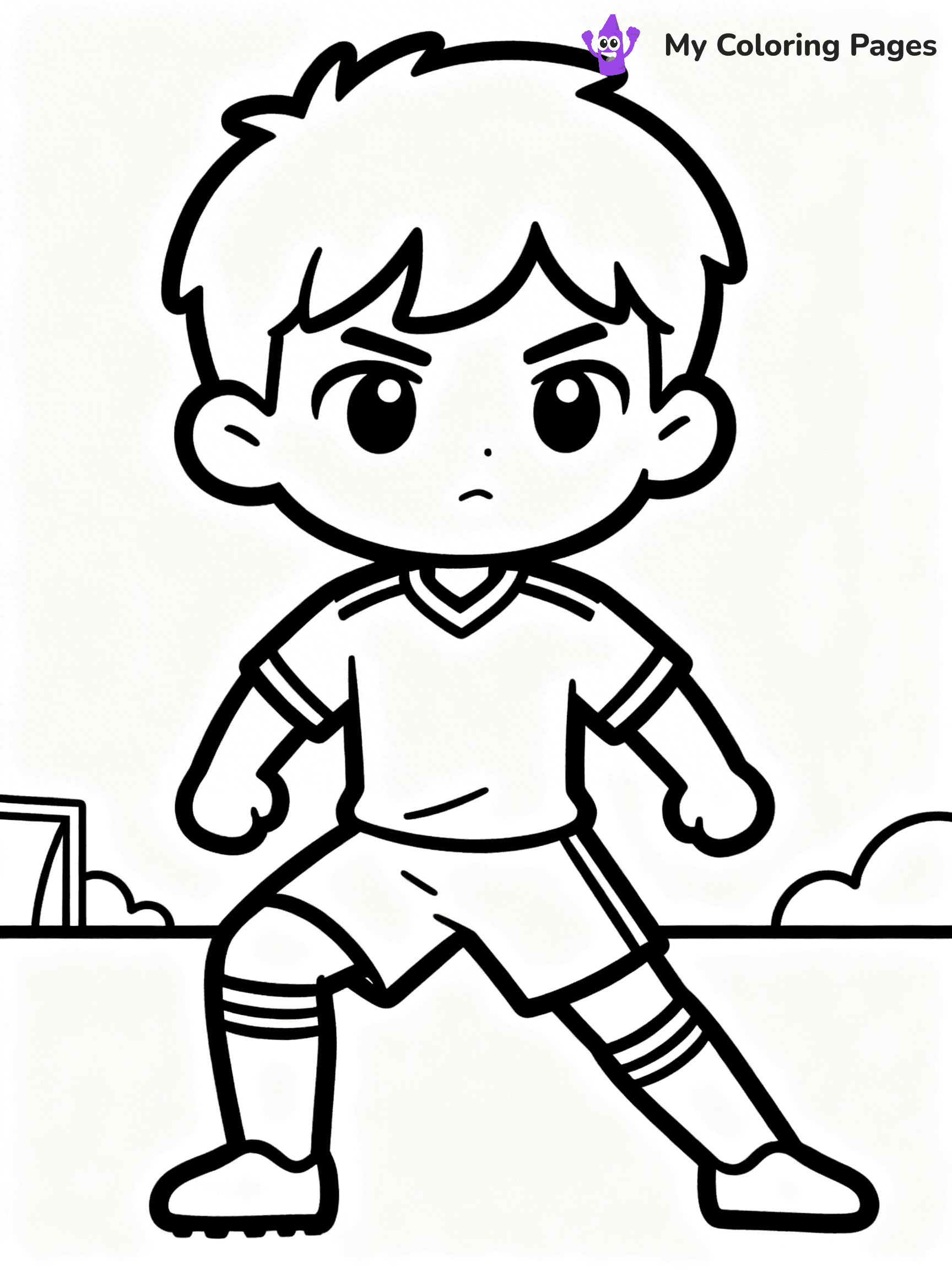 Soccer Player Coloring Pages - 26