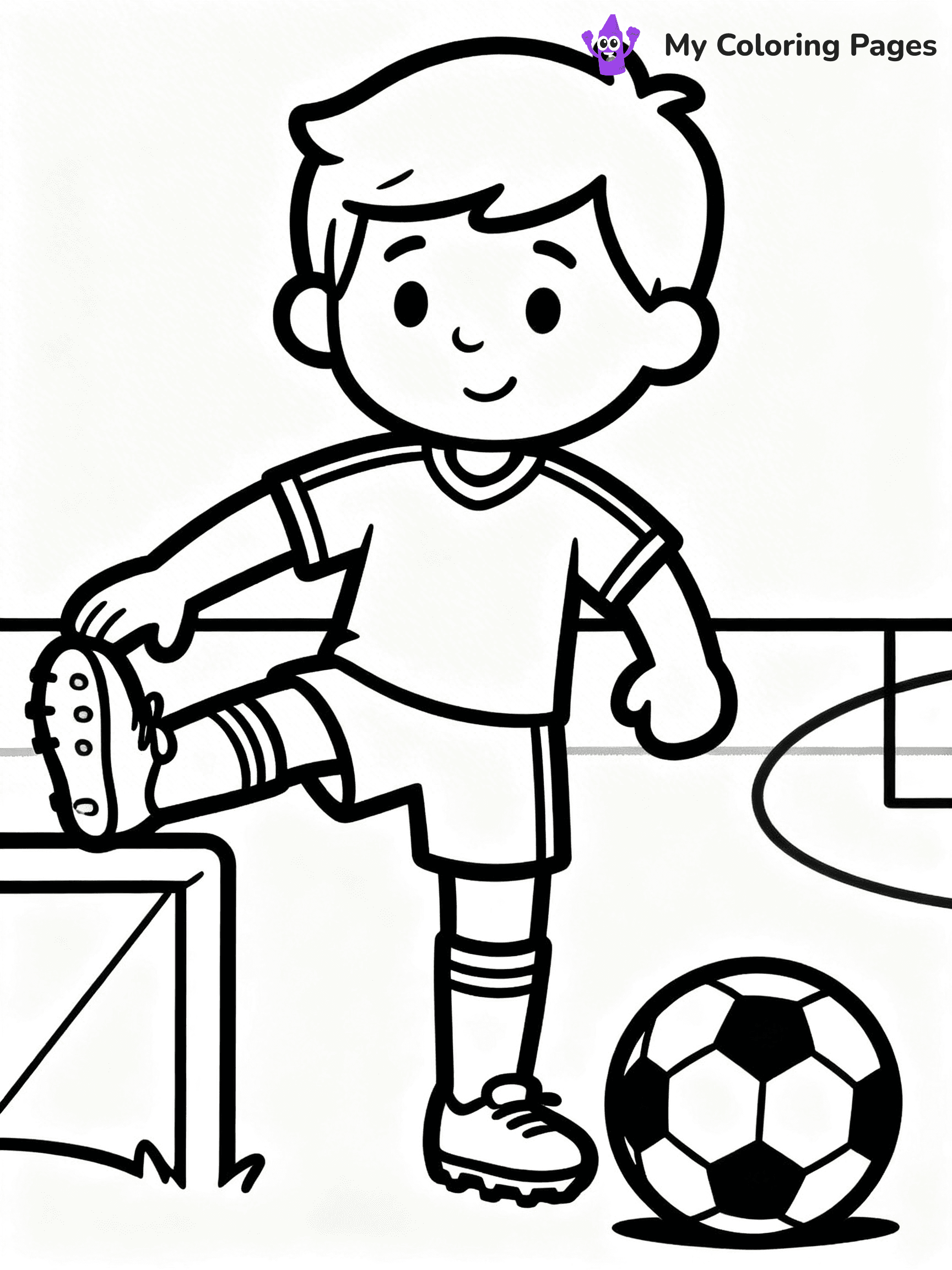 Soccer Player Coloring Pages - 25