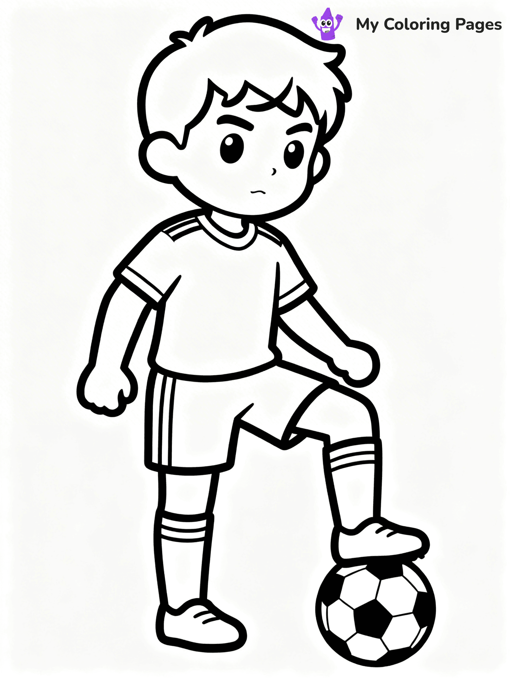 Soccer Player Coloring Pages - 24
