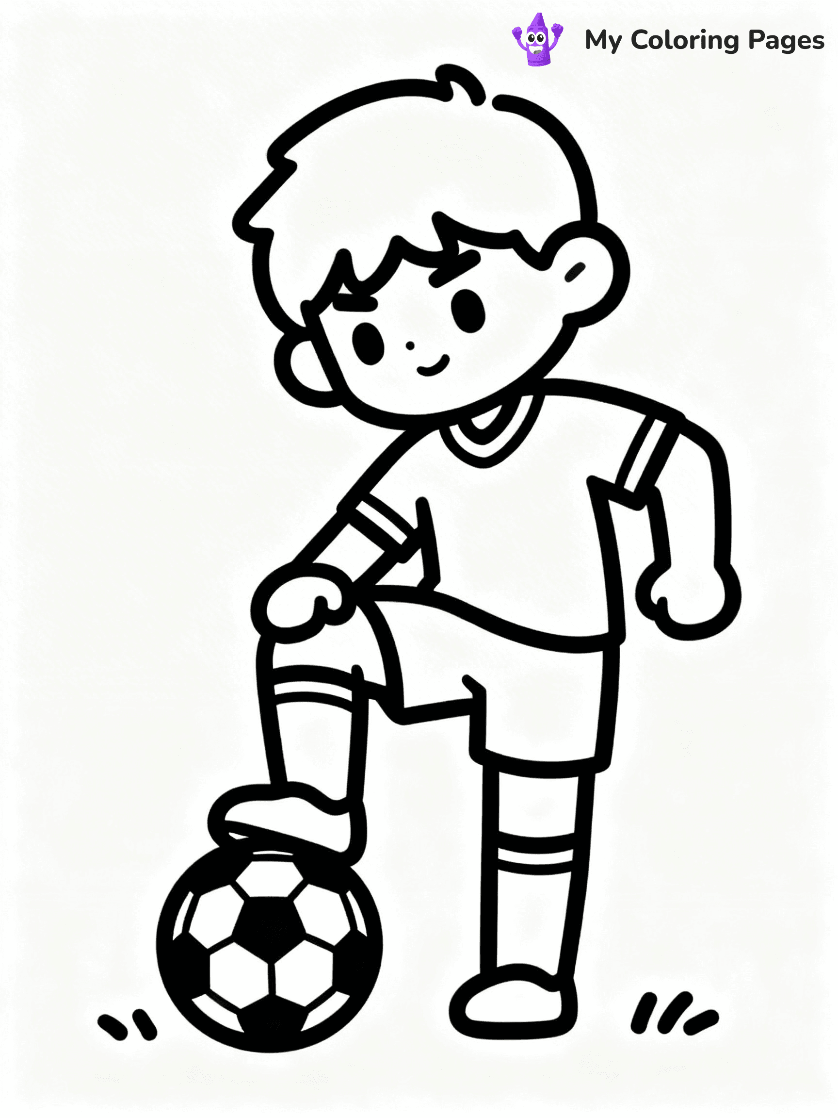 Soccer Player Coloring Pages - 23