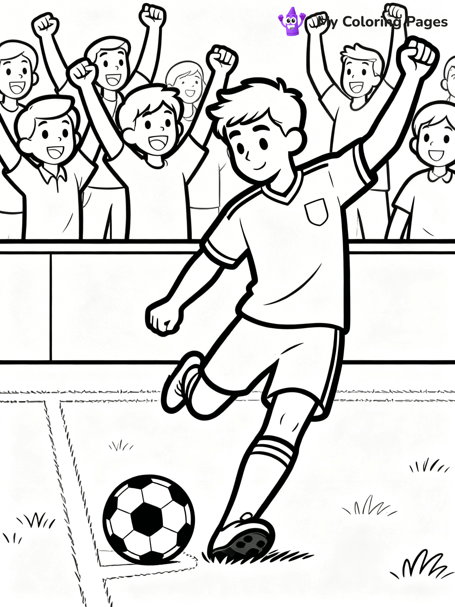 Soccer Player Coloring Pages - 19