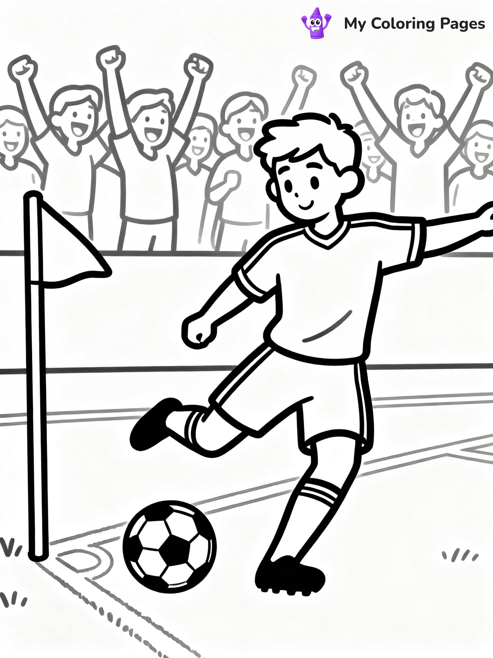 Soccer Player Coloring Pages - 18