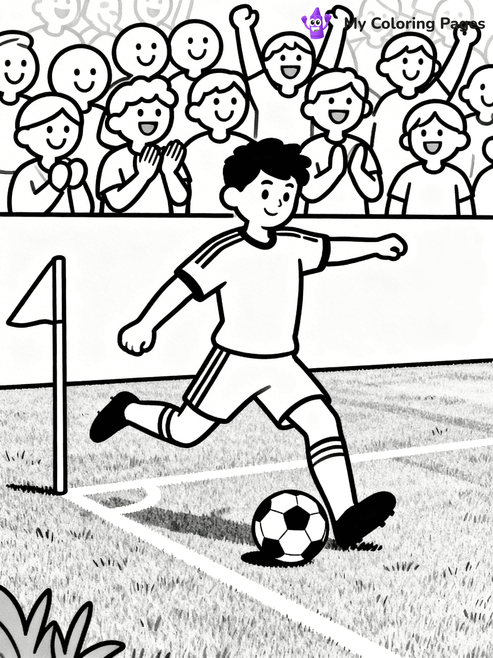 Soccer Player Coloring Pages - 15
