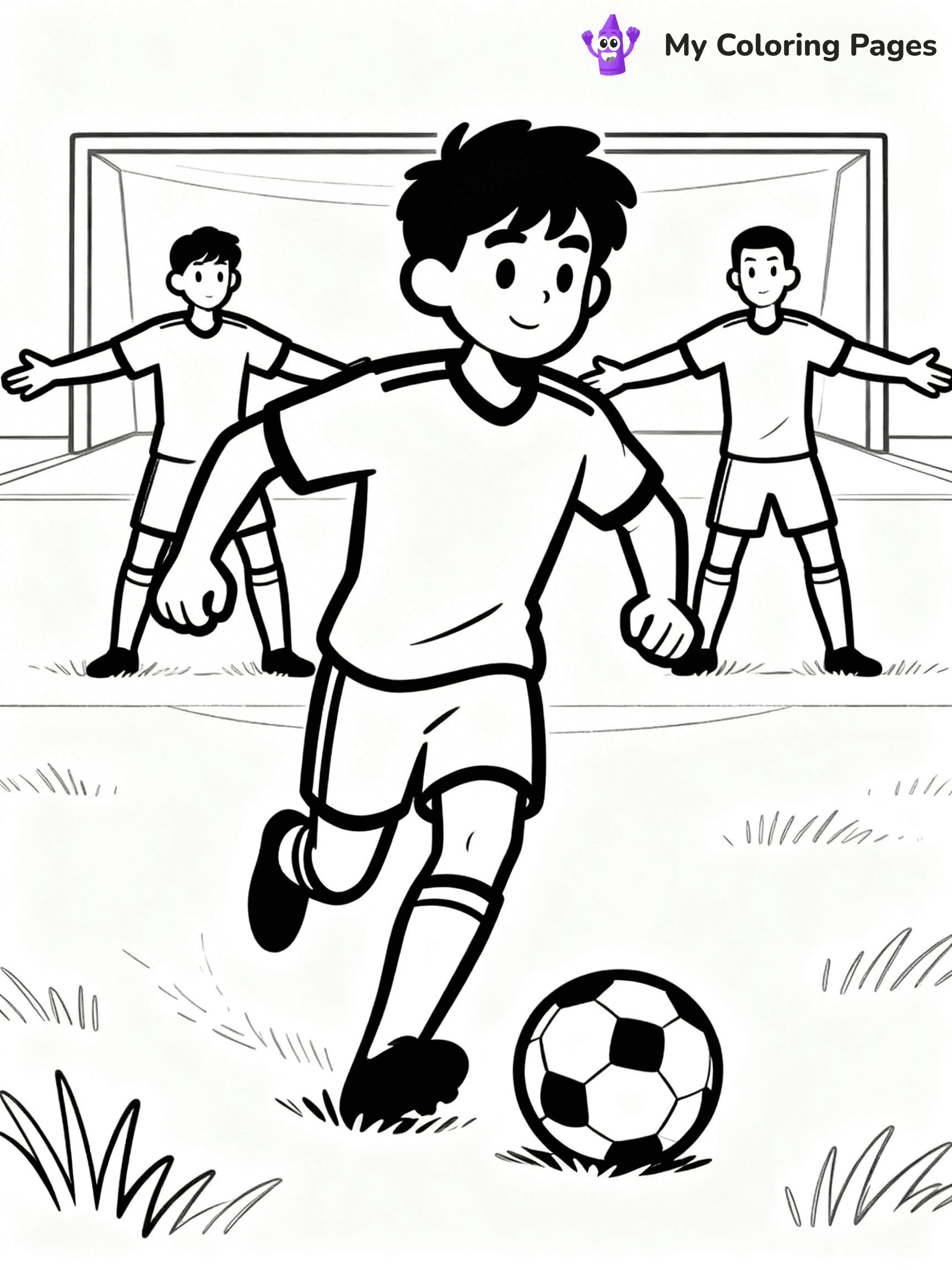 Soccer Player Coloring Pages - 11