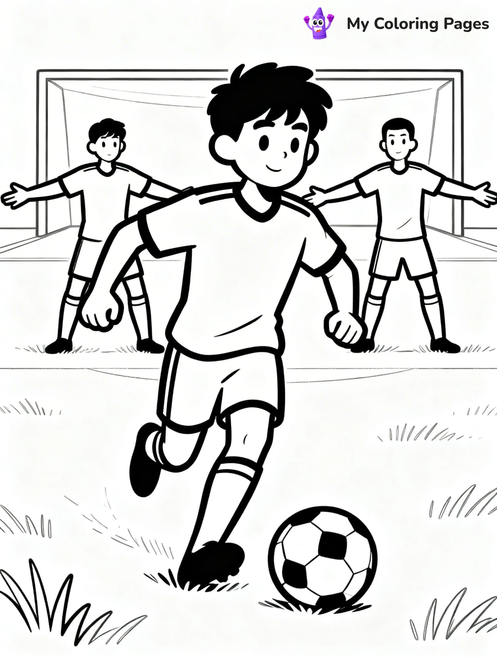 Soccer Player Coloring Pages - 18
