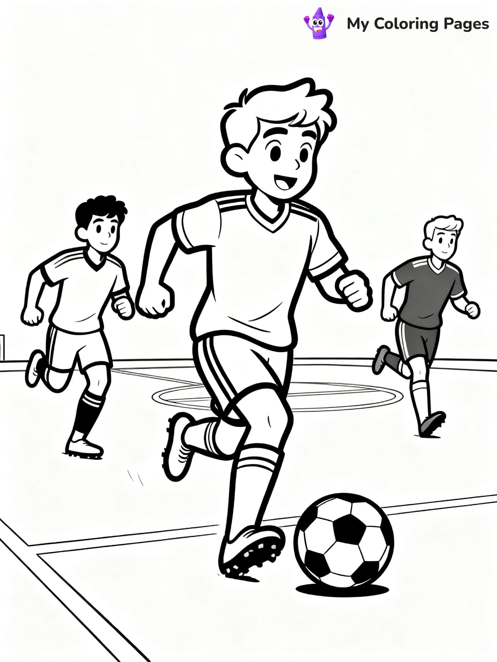 Soccer Player Coloring Pages - 17