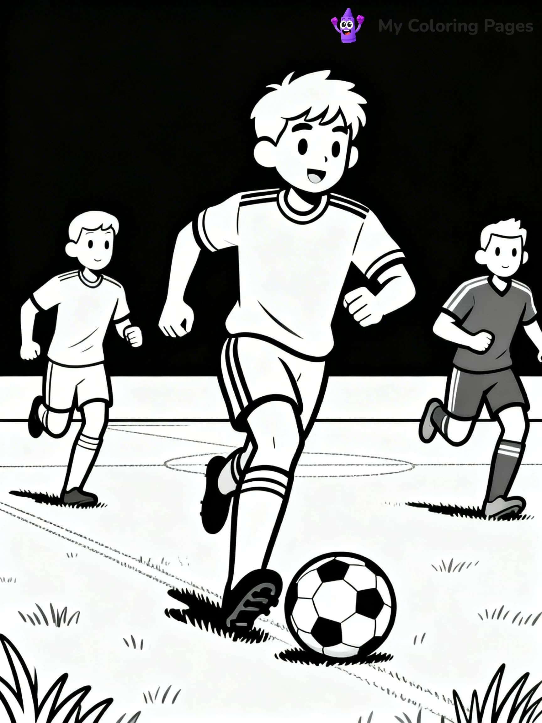 Soccer Player Coloring Pages - 16