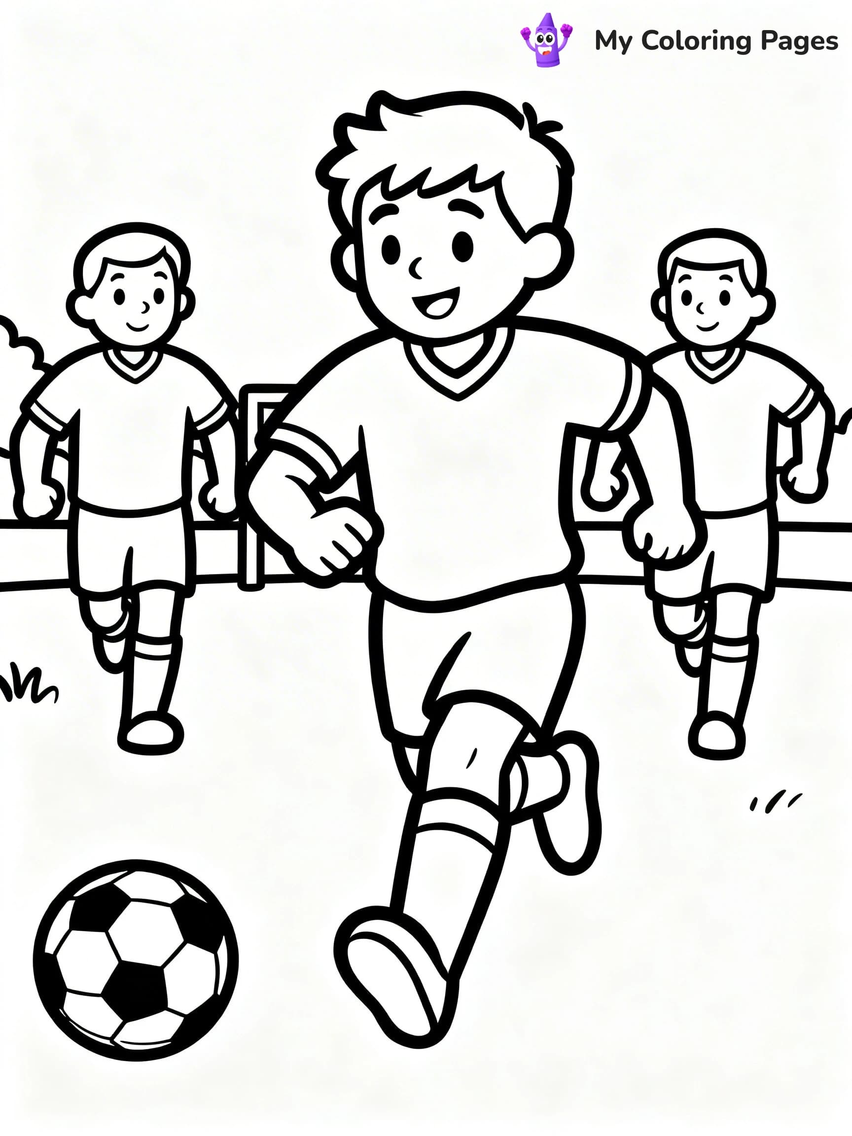 Soccer Player Coloring Pages - 15