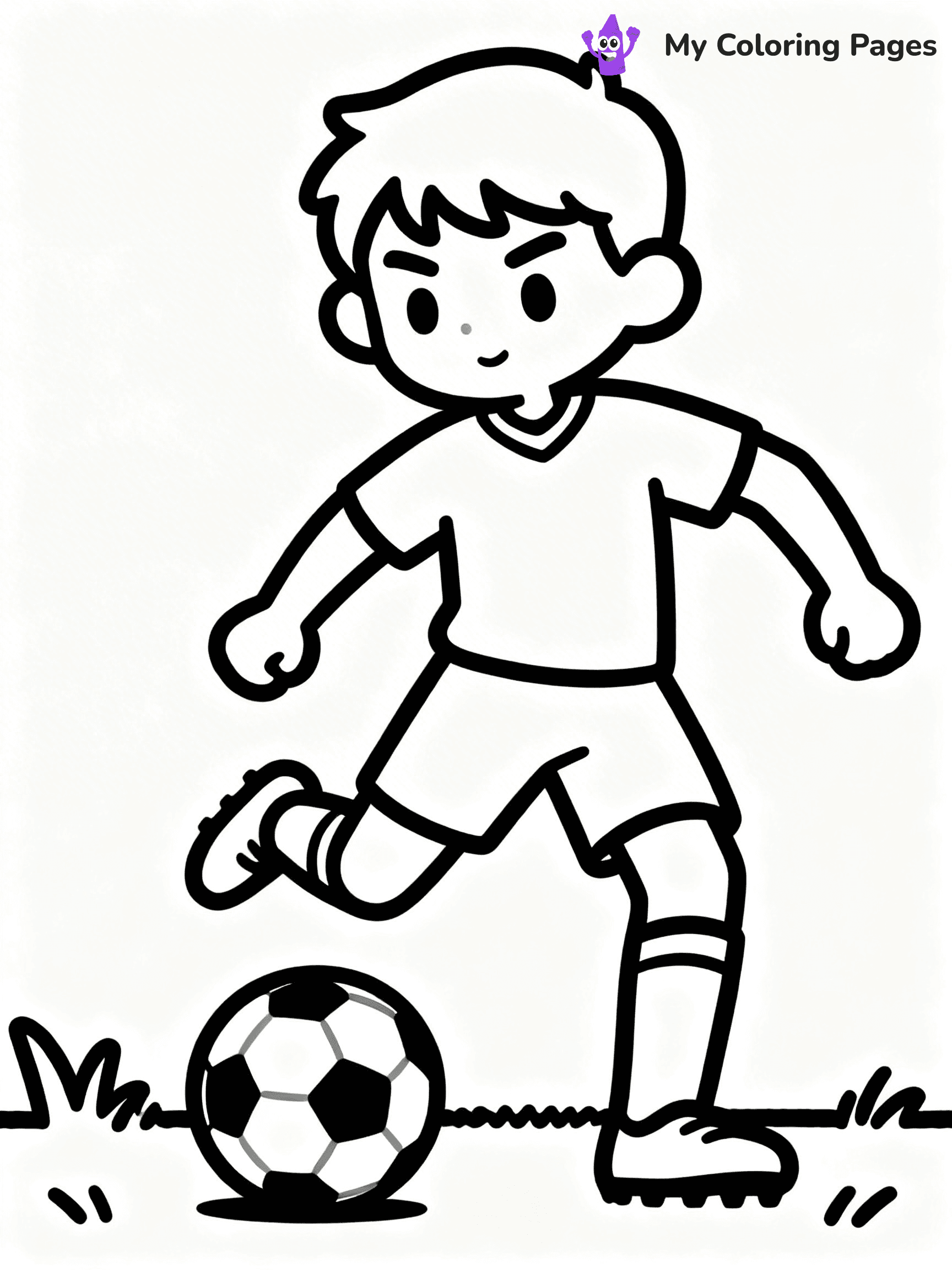 Soccer Player Coloring Pages - 7