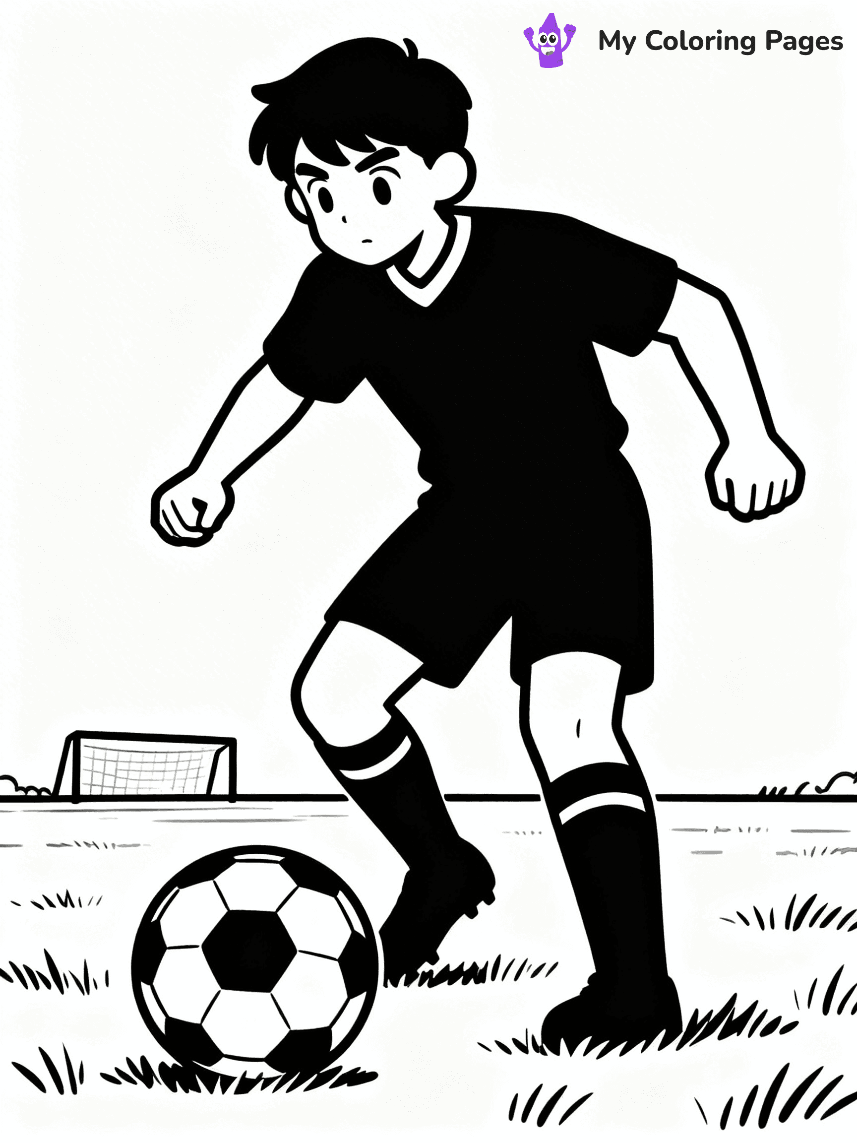 Soccer Player Coloring Pages - 6