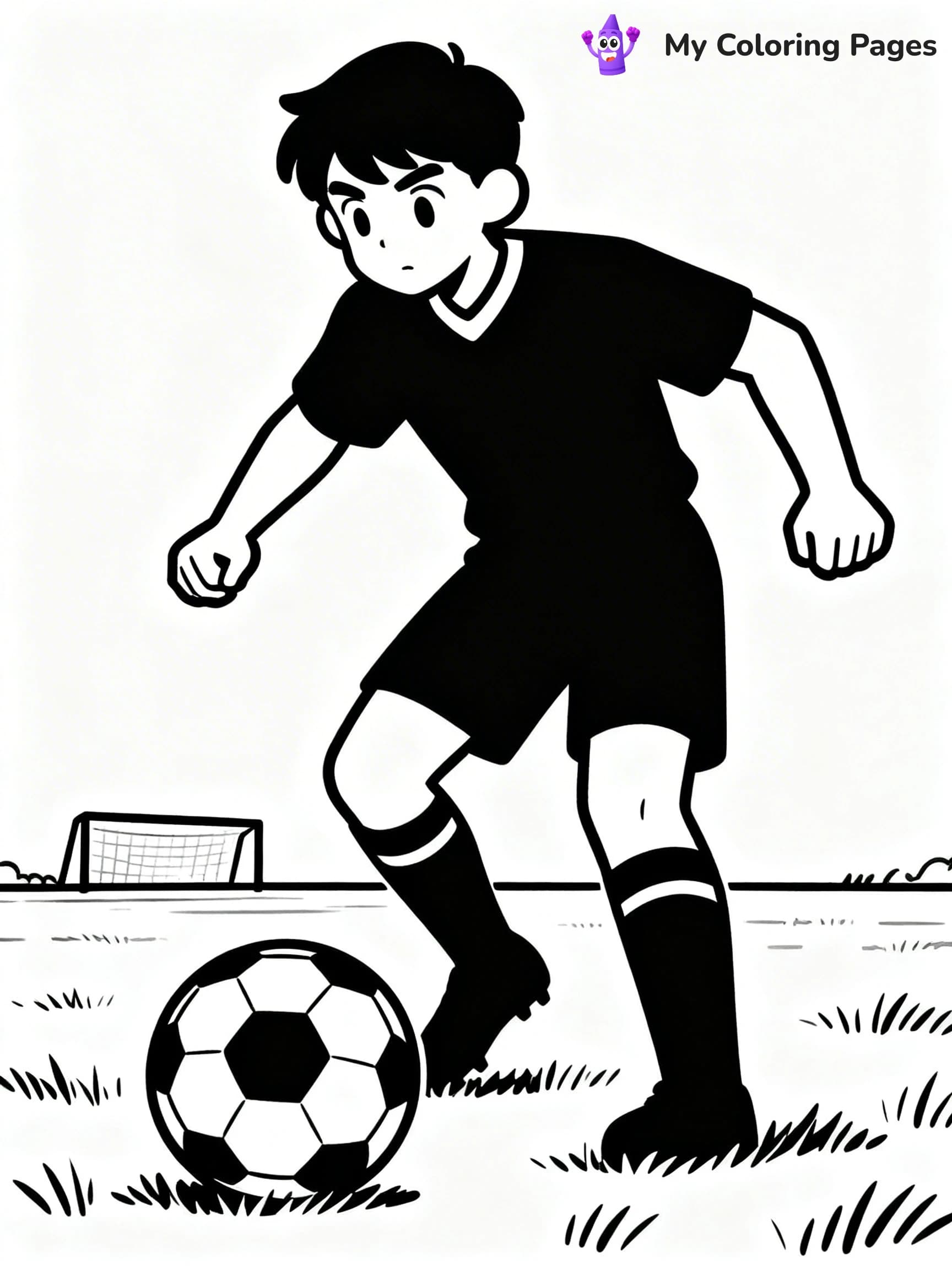 Soccer Player Coloring Pages - 13