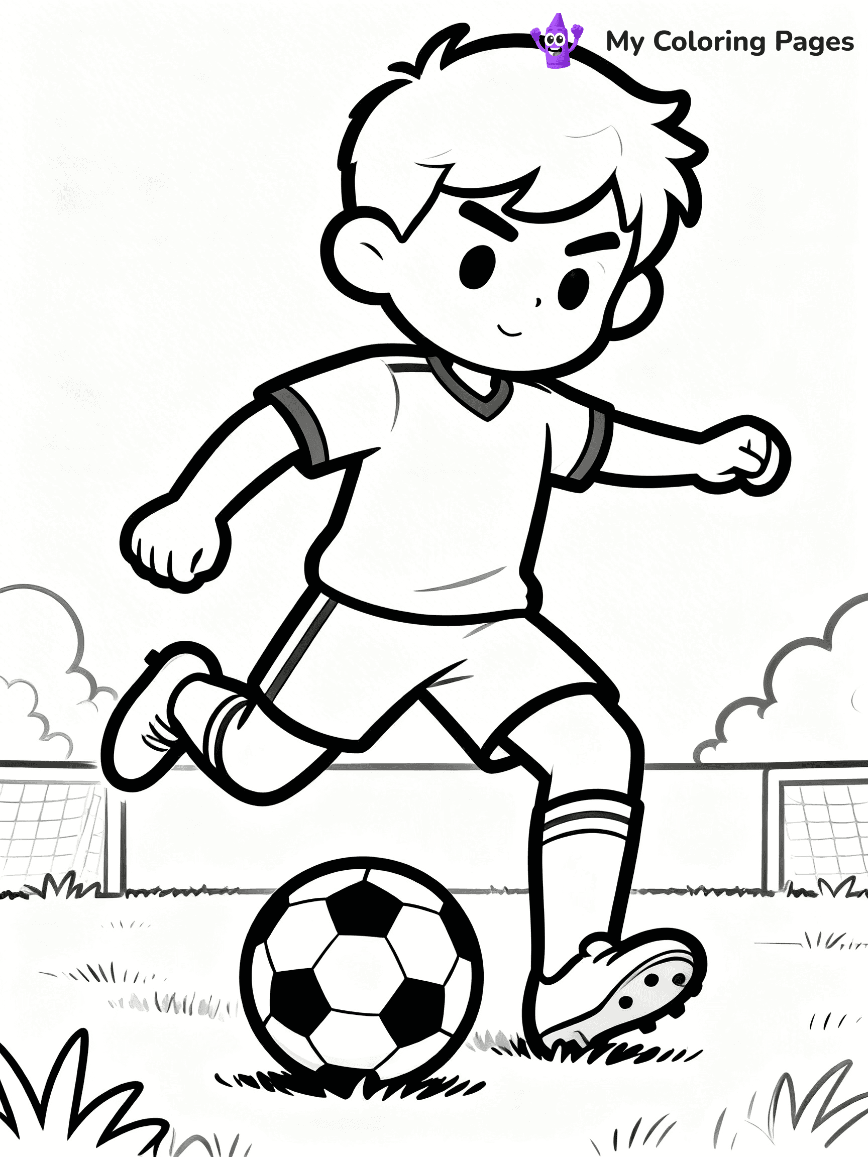 Soccer Player Coloring Pages - 4
