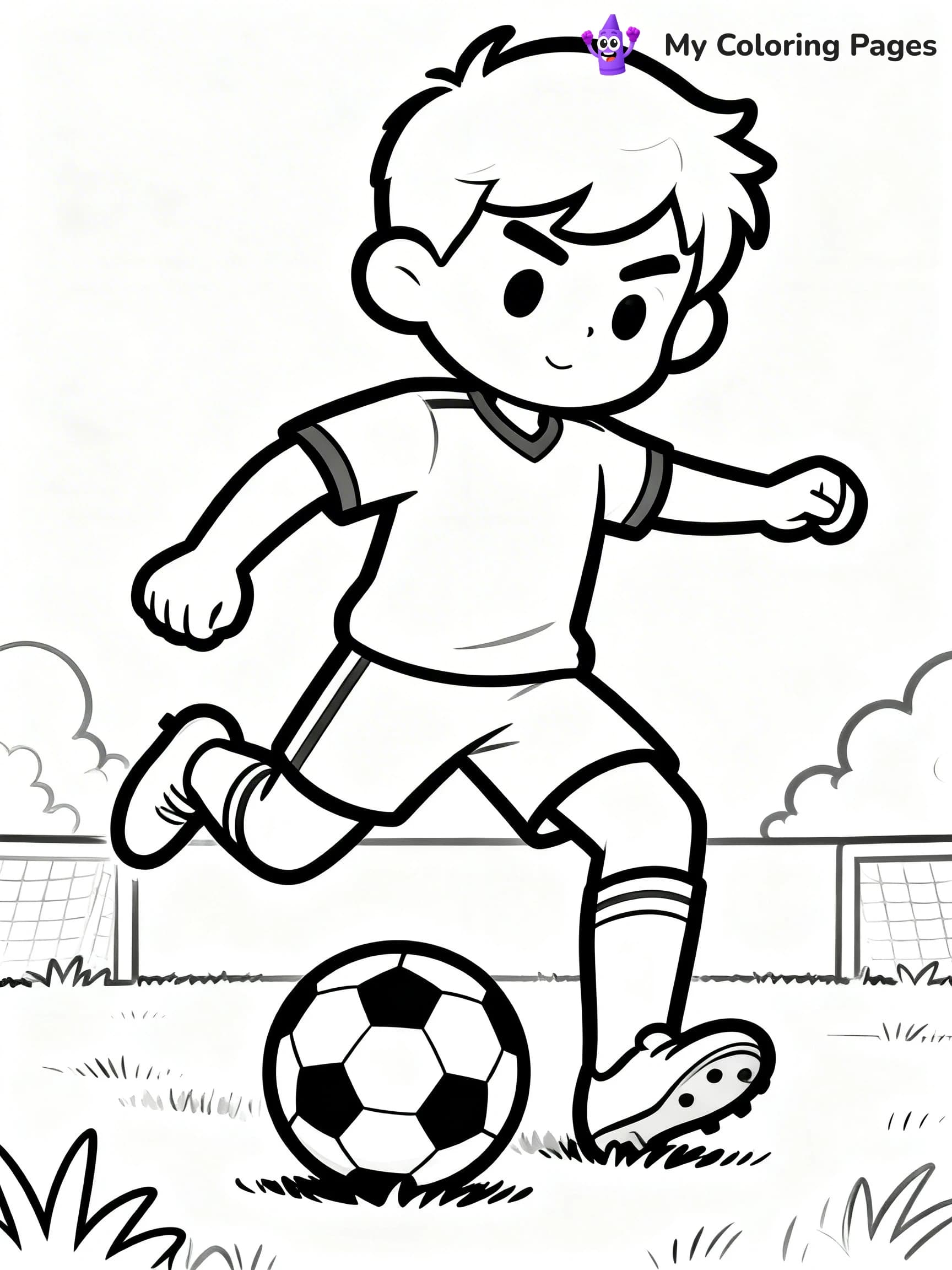 Soccer Player Coloring Pages - 11