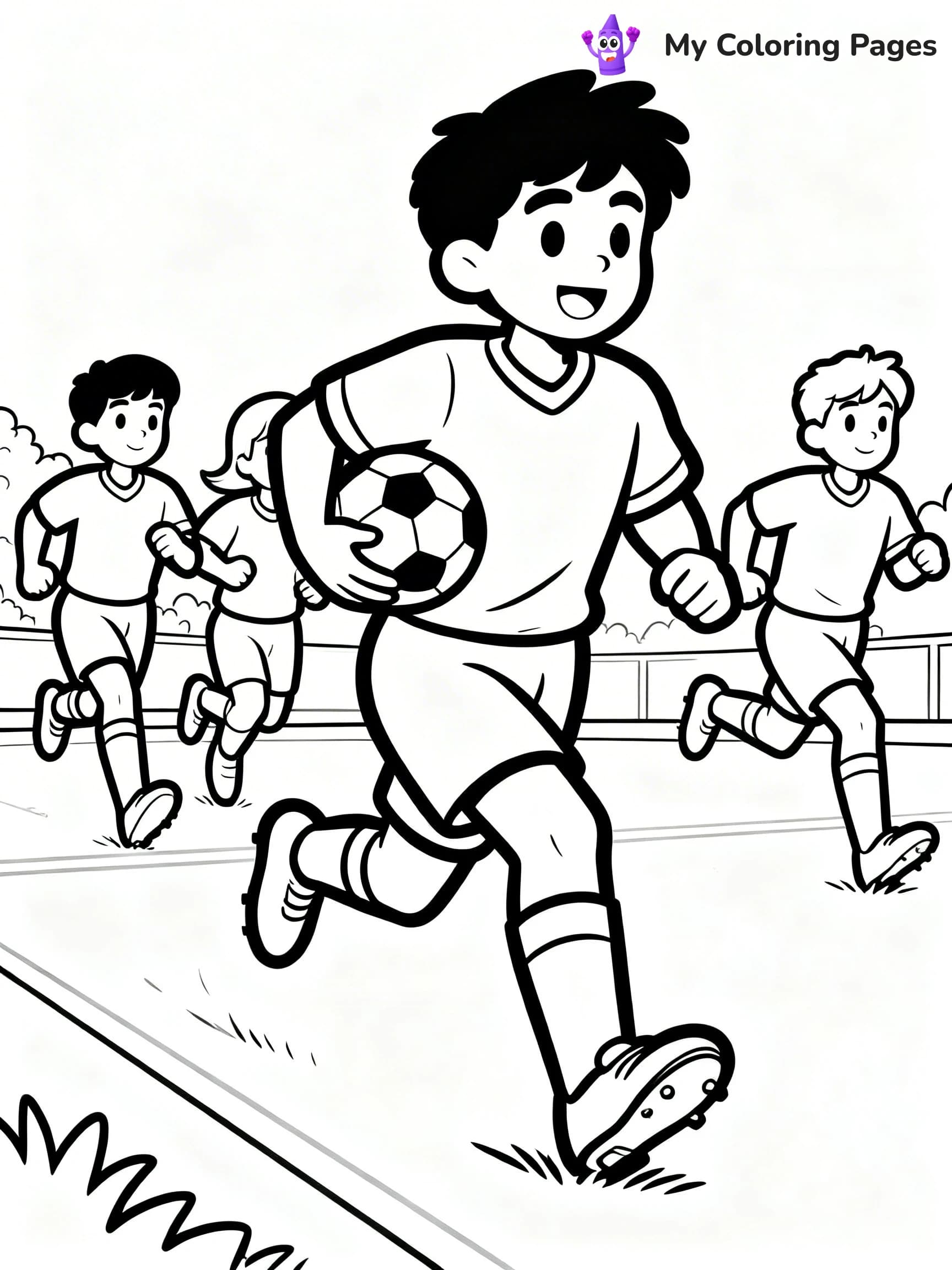 Soccer Player Coloring Pages - 10