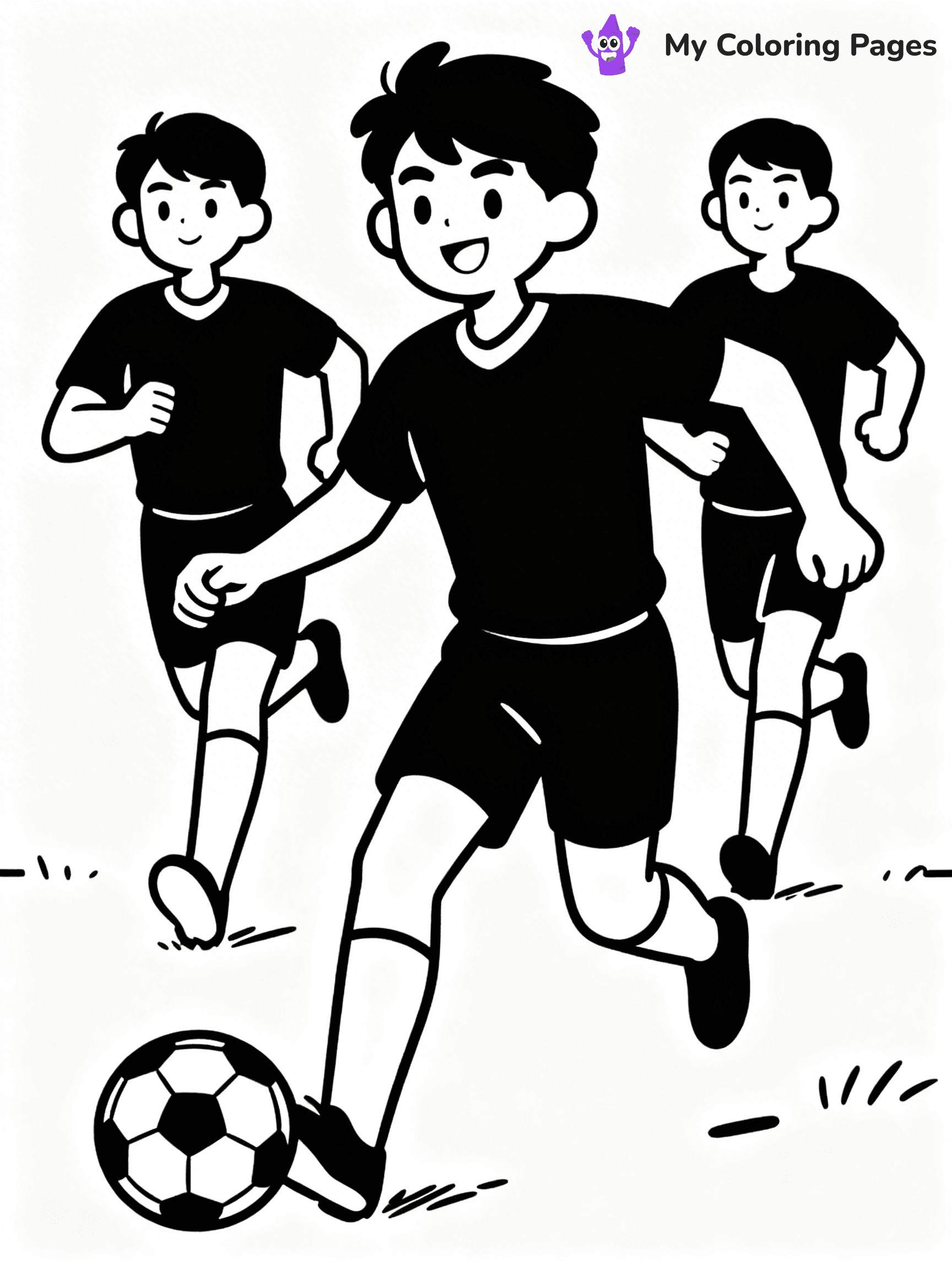 Soccer Player Coloring Pages - 2