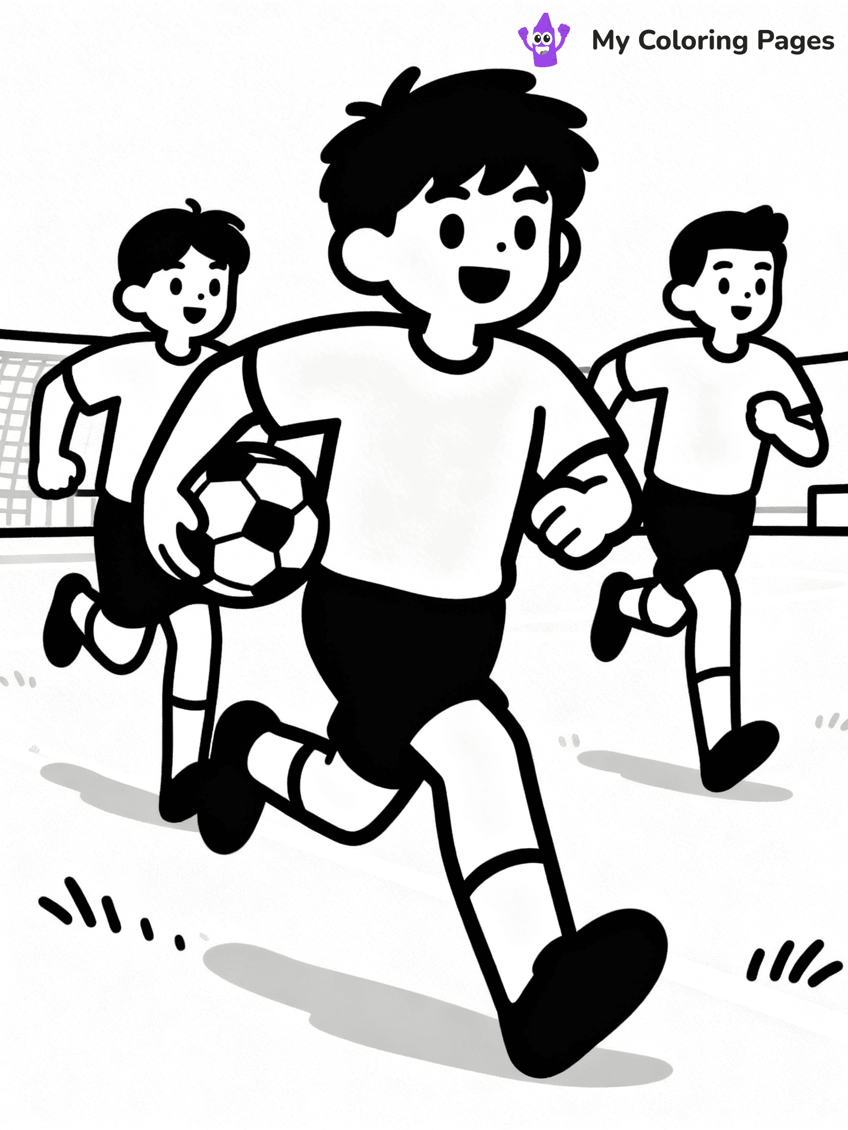 Soccer Player Coloring Pages - 1