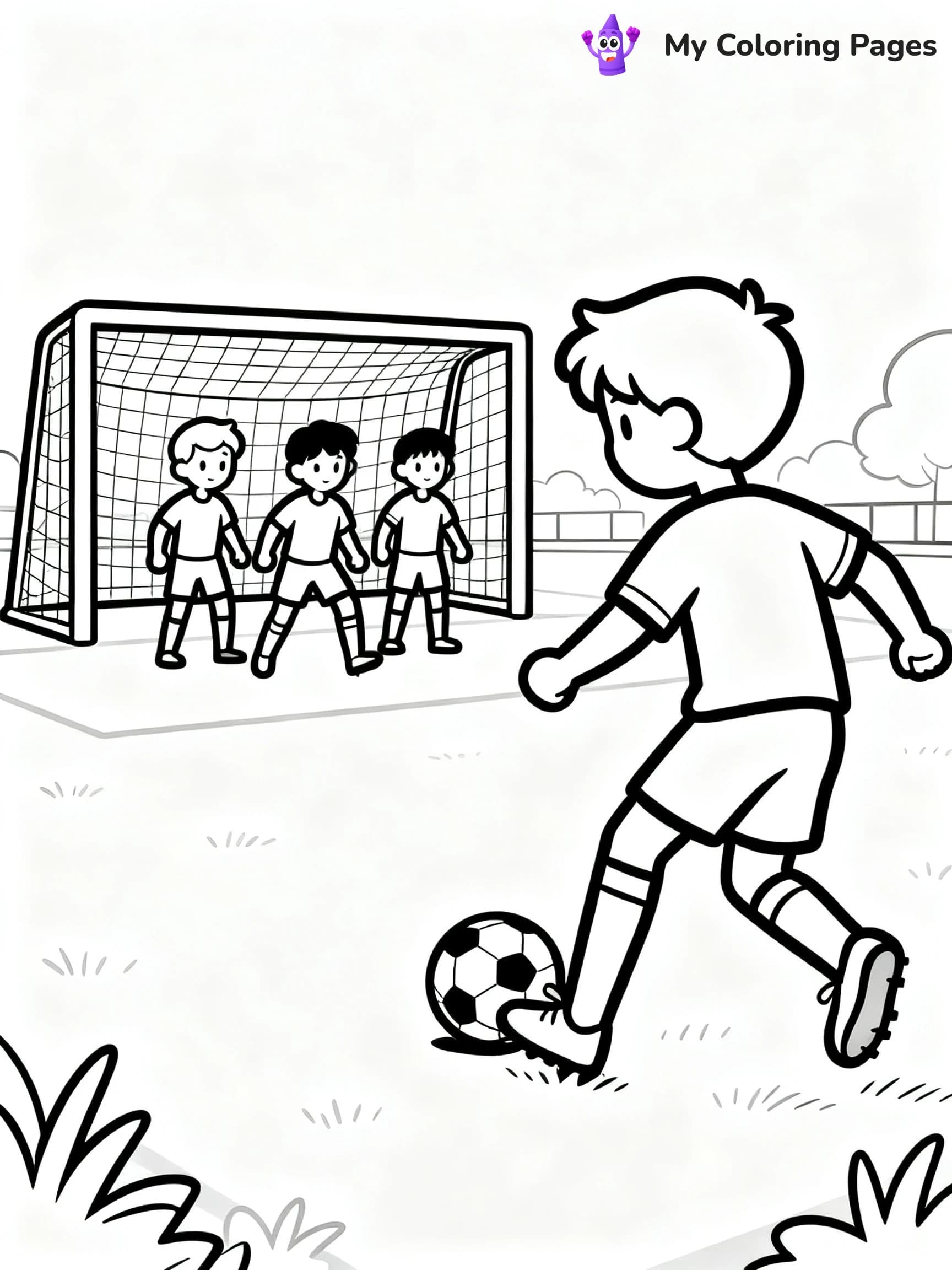 Soccer Player Coloring Pages - 7