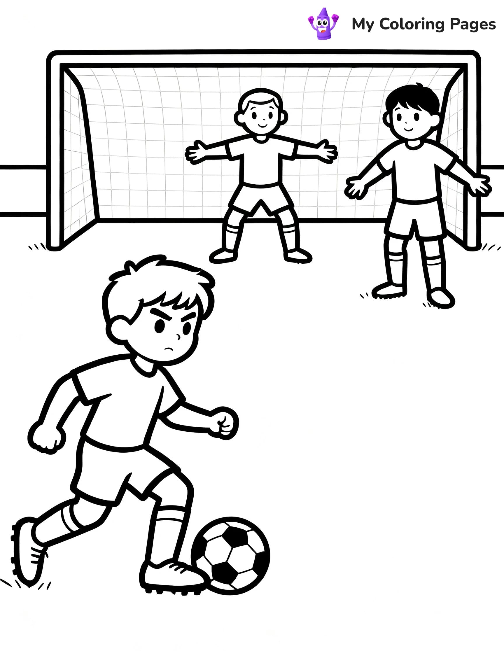 Soccer Player Coloring Pages - 6