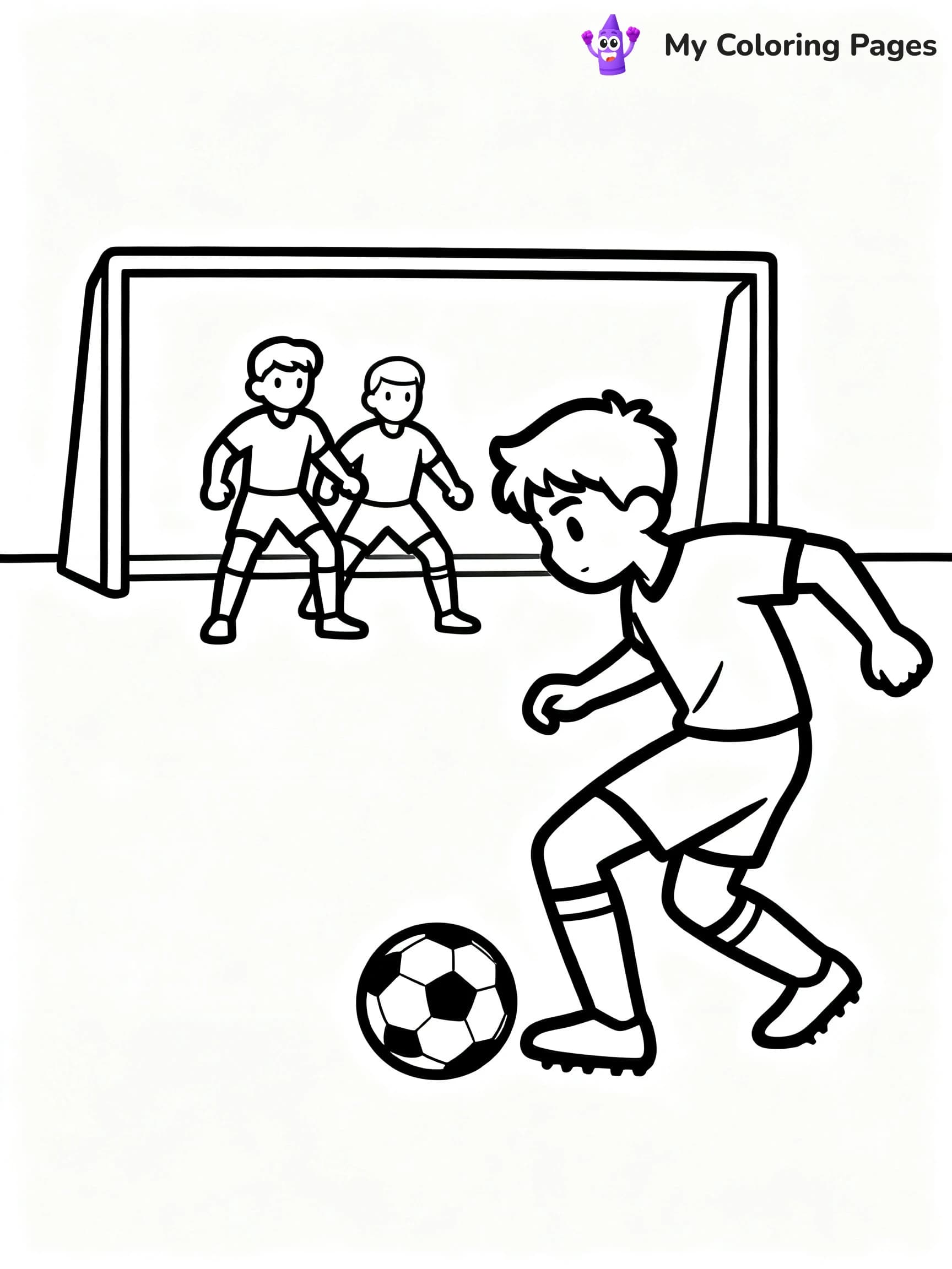 Soccer Player Coloring Pages - 1