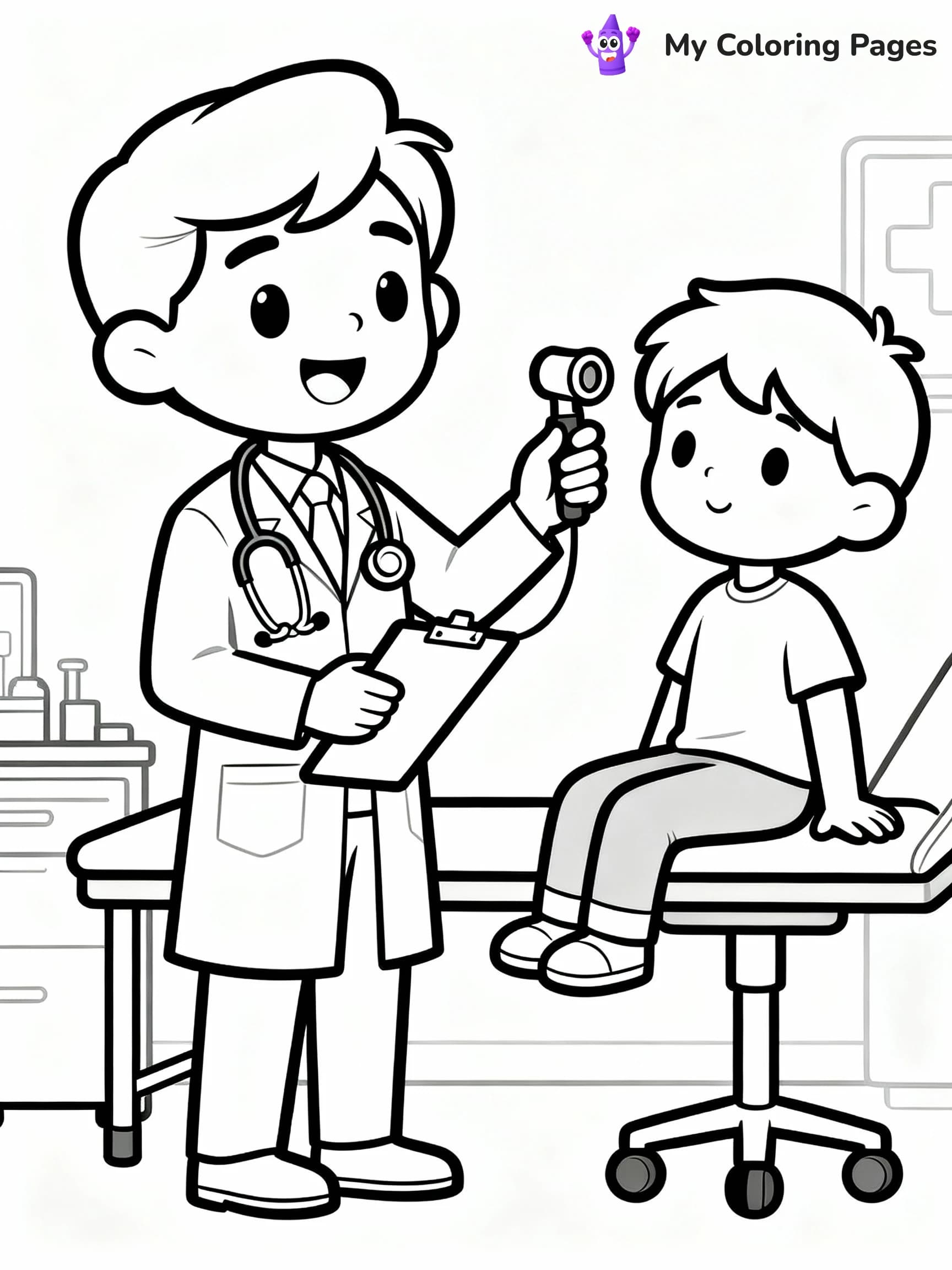 Doctor Coloring Pages - 12