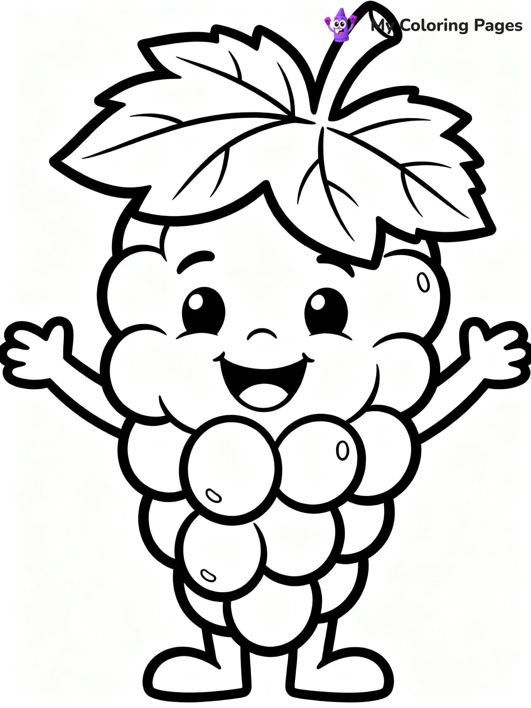 Grape Coloring Pages - 9