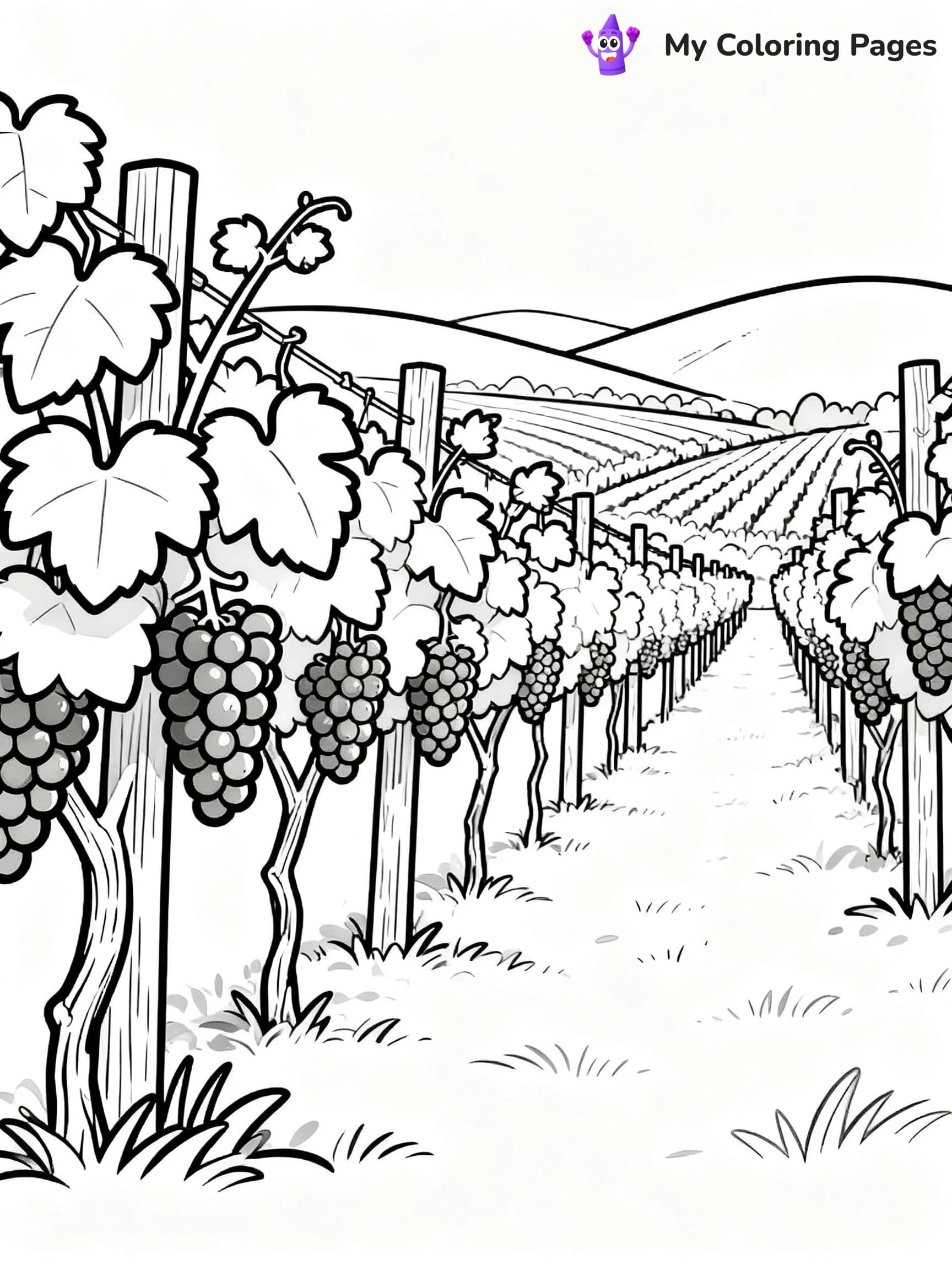 Grape Coloring Pages - 6