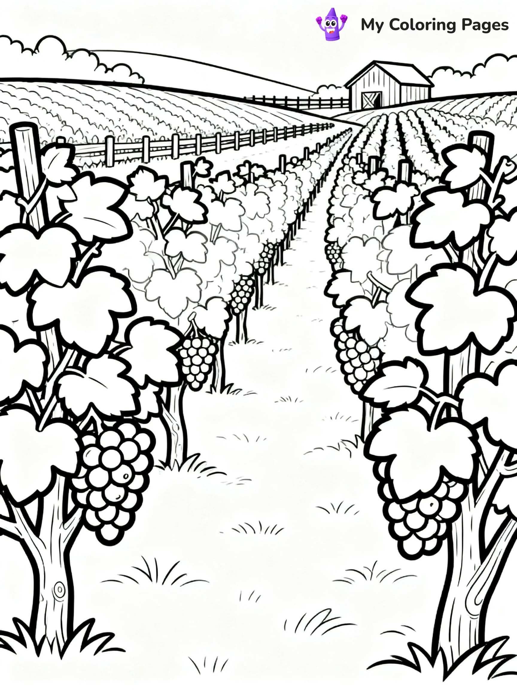 Grape Coloring Pages - 4