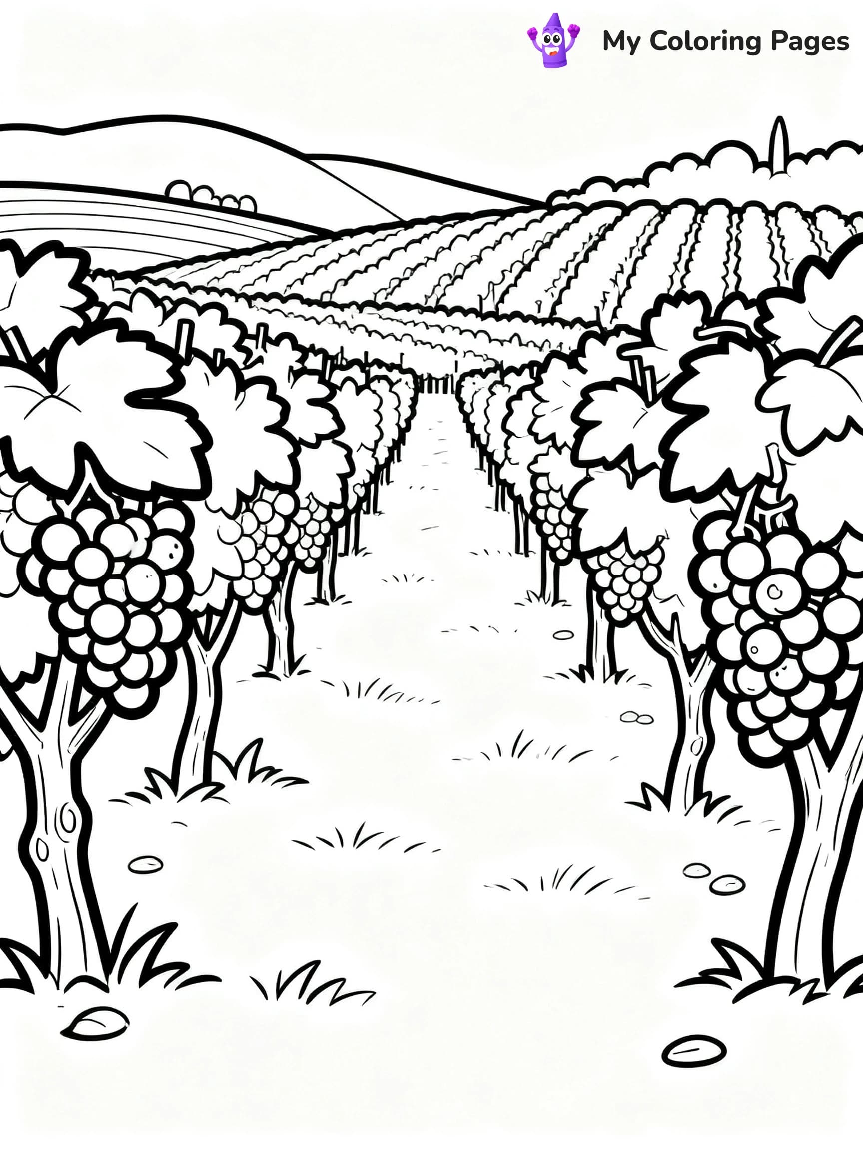 Grape Coloring Pages - 2