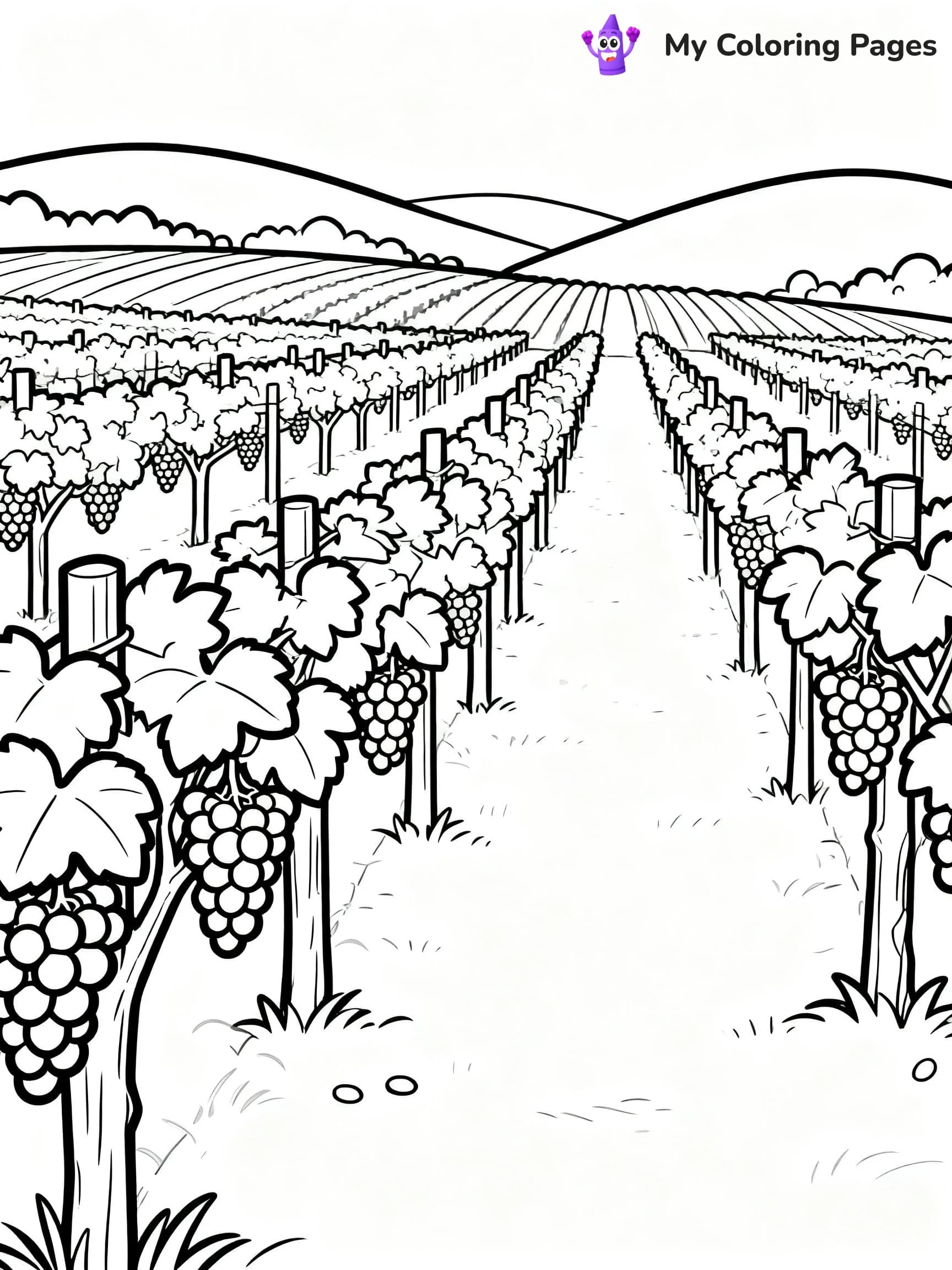 Grape Coloring Pages - 1