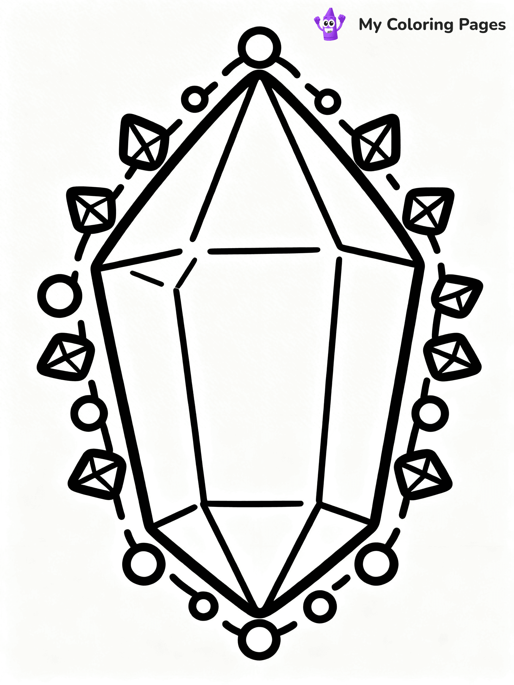 Gem Coloring Pages - 33