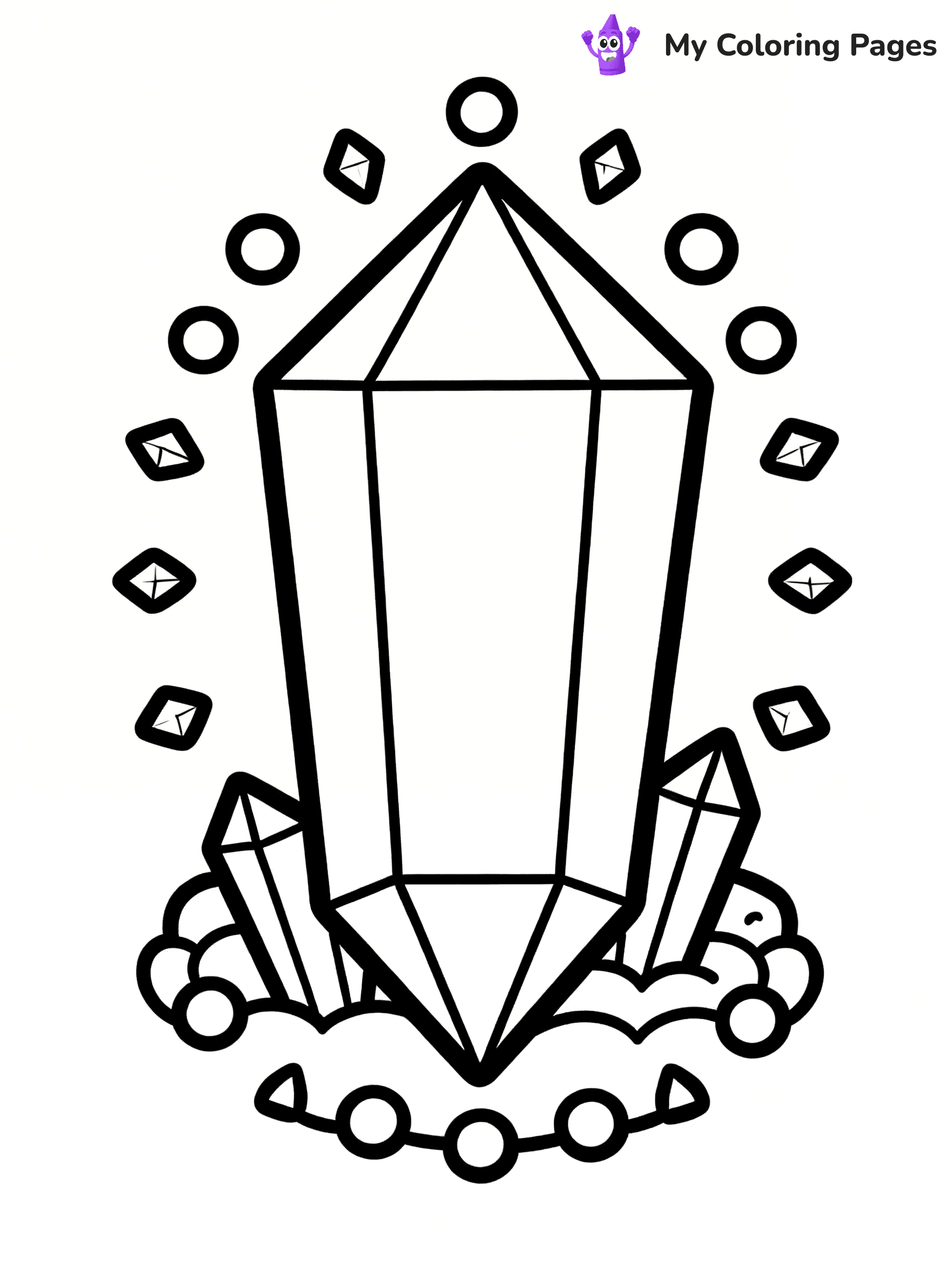 Gem Coloring Pages - 32